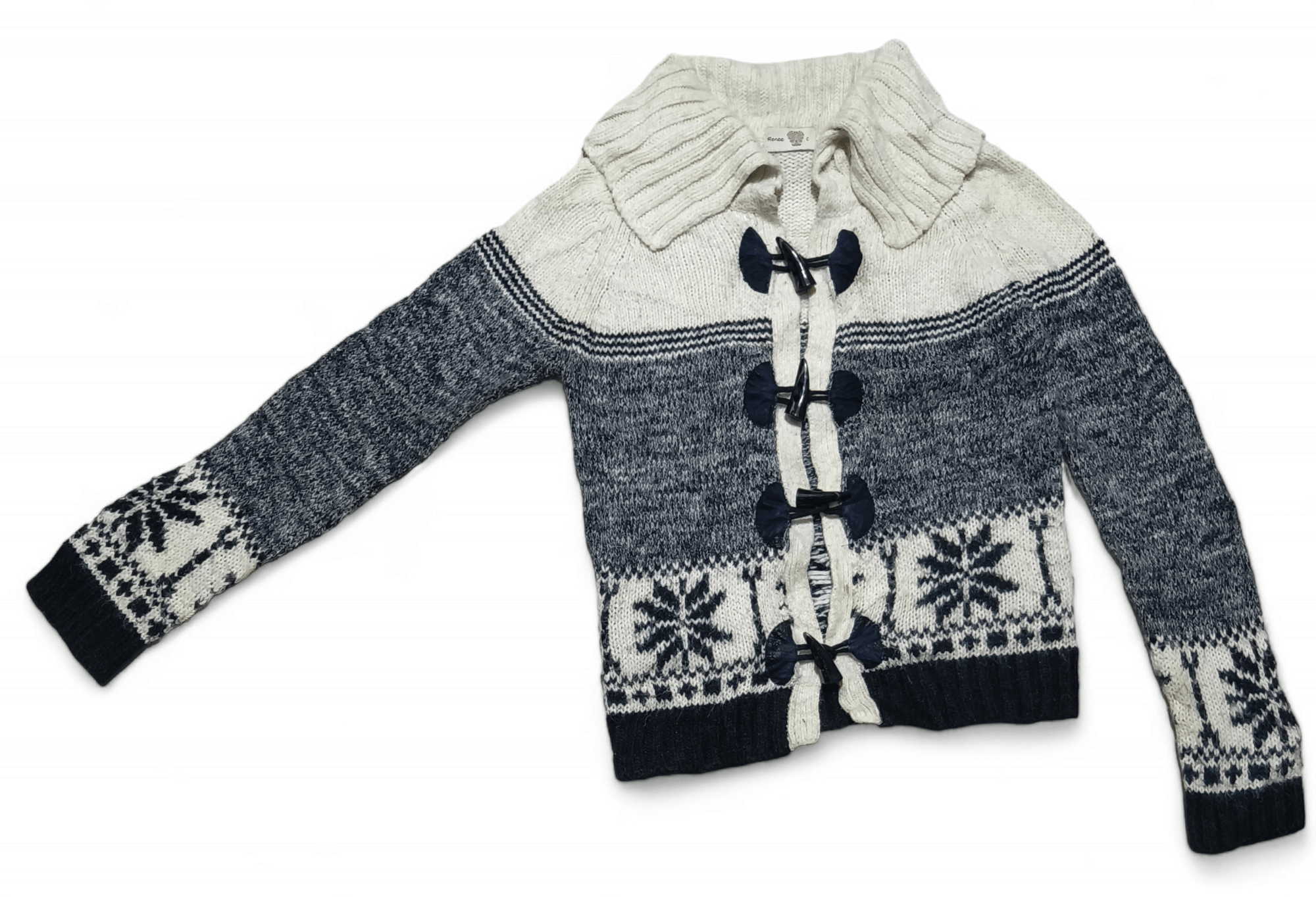 Other Vintage 90s RENEE Aztec Navajo Ethnic Motifs Knit Sweater Size US S / EU 44-46 / 1 - 3 Thumbnail