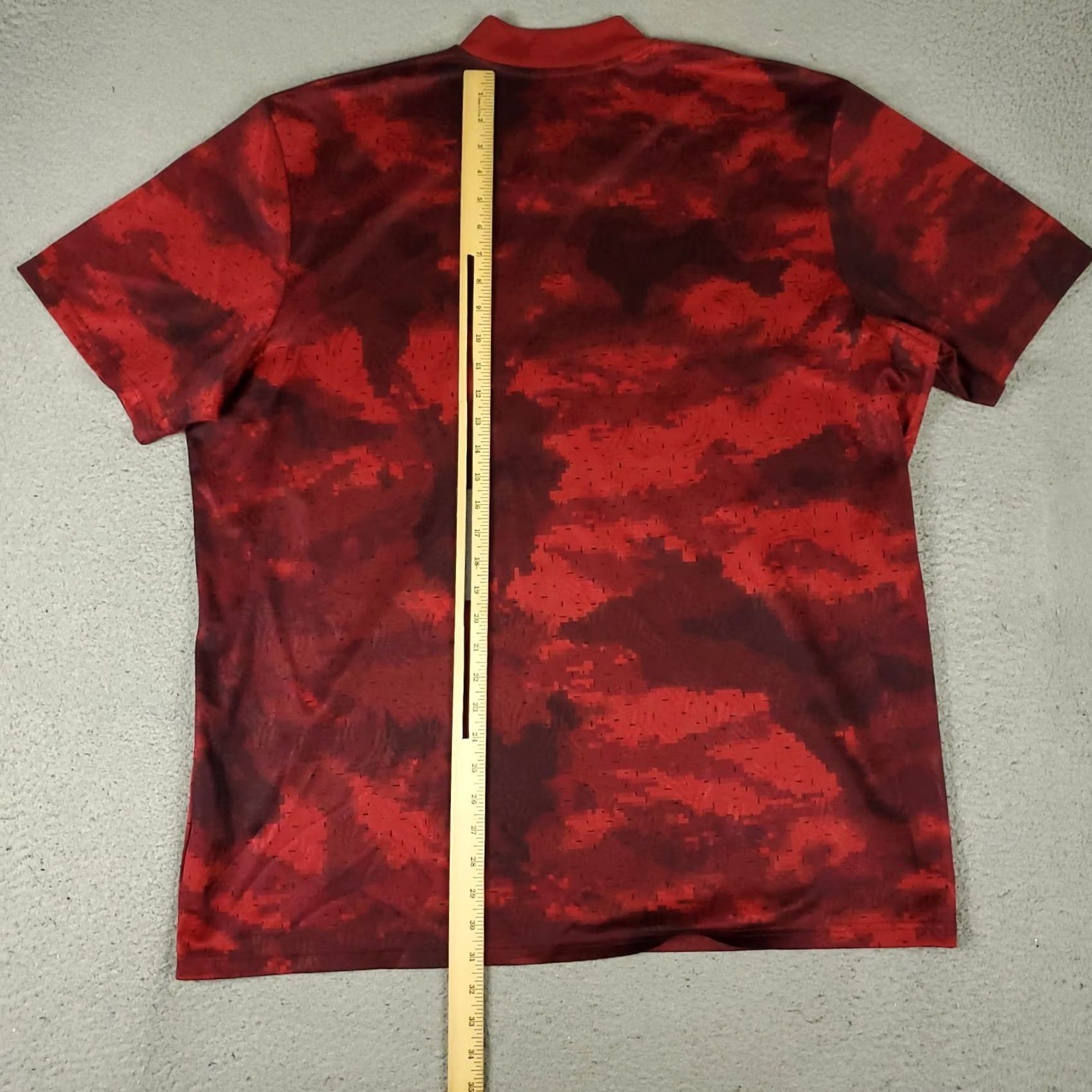 Adidas Adidas T Shirt Mens XL Red Digital Camo Jersey Tango AOP Short Sleeve Size US XL / EU 56 / 4 - 3 Thumbnail