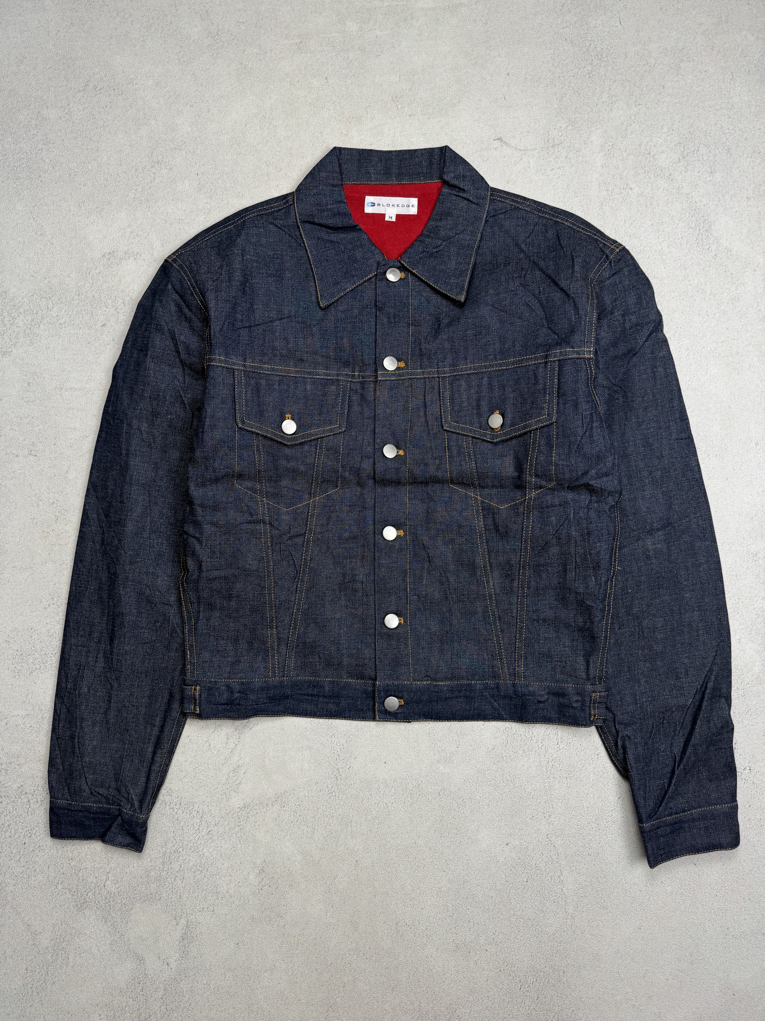 Japanese Brand Blokedge "Monalisa" Trucker Denim Jacket Size US S / EU 44-46 / 1 - 4 Thumbnail