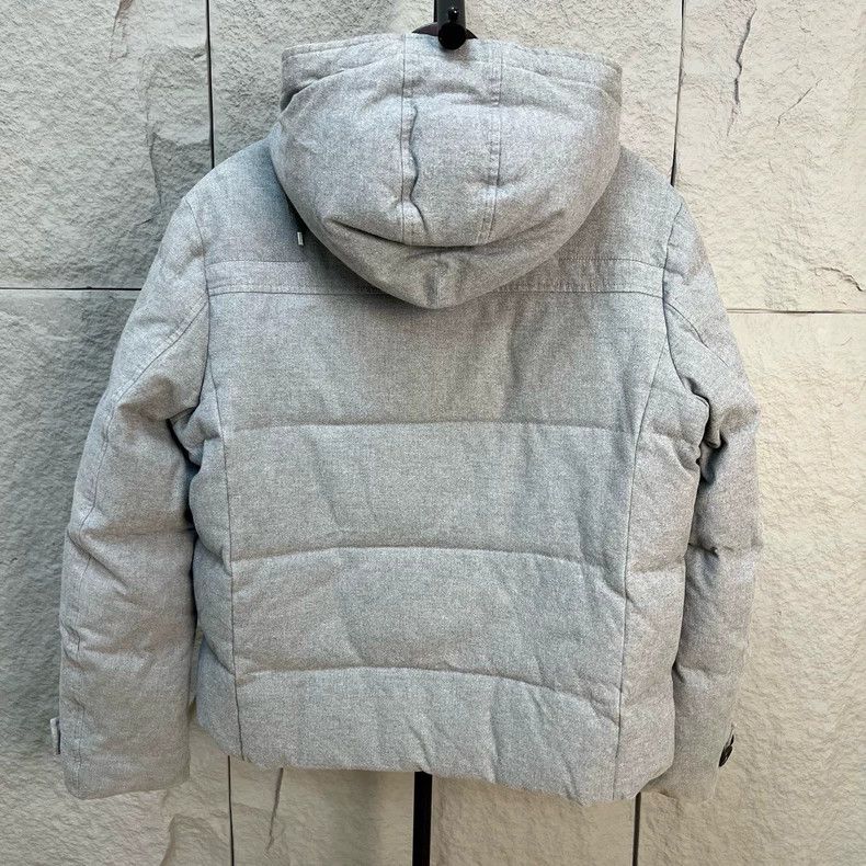 Dior Dior Gray double-breasted hooded cotton jacket Size US L / EU 52-54 / 3 - 2 Thumbnail