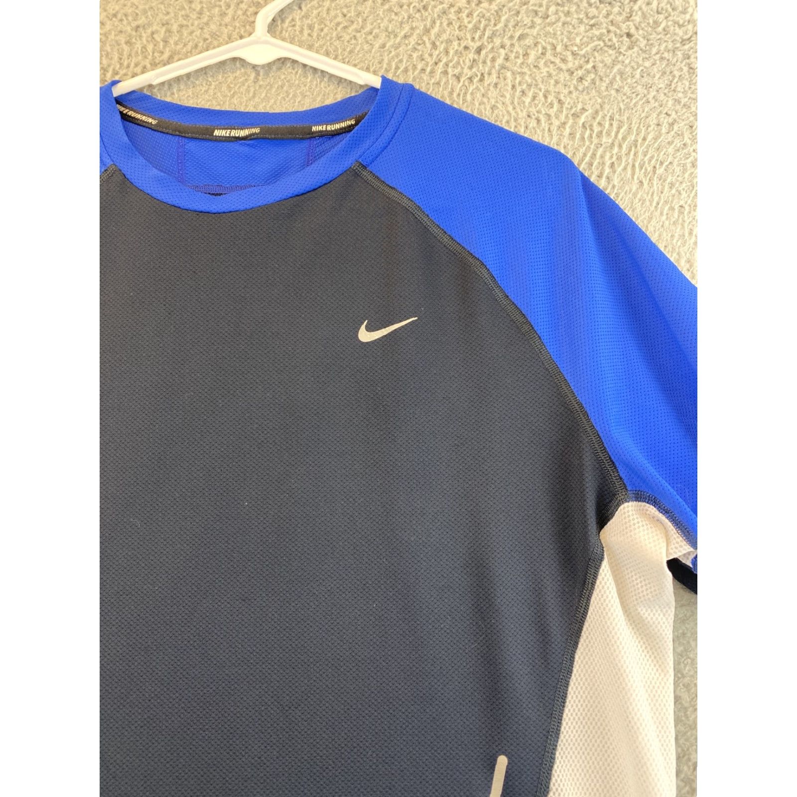 Nike NIKE DRI-FIT Short Sleeve Shirt Men's Medium Blue Black Sports T-Shirt Size US M / EU 48-50 / 2 - 3 Thumbnail