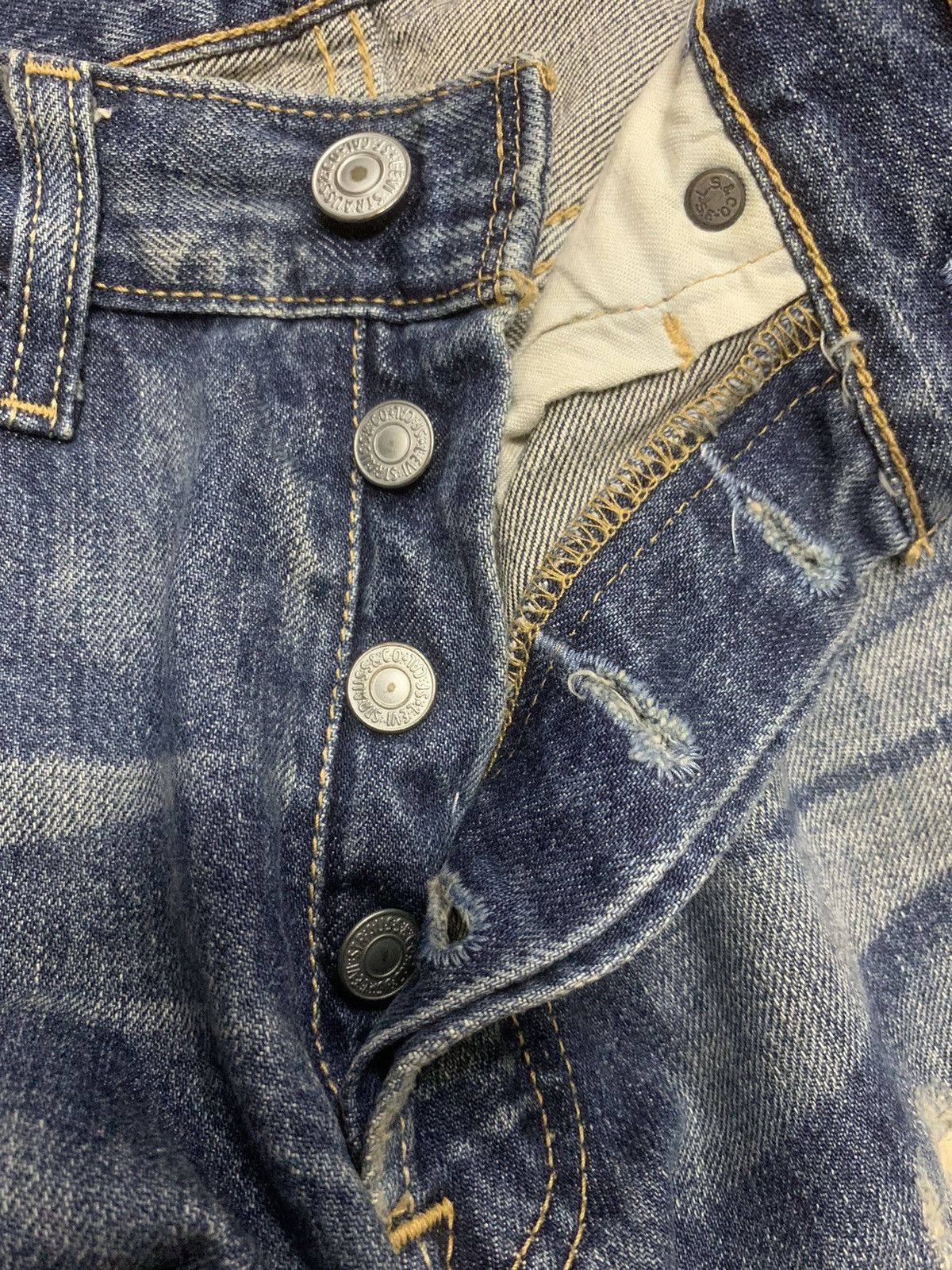 Levi's LEVI’S 501 DISTRESSED AGING DENIM Size US 28 / EU 44 - 11 Thumbnail