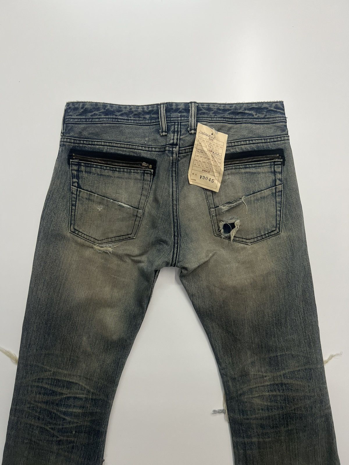 Japanese Brand Vintage Paranoid Distress Flare Denim Made In Japan Size 32" Size US 32 / EU 48 - 8 Thumbnail