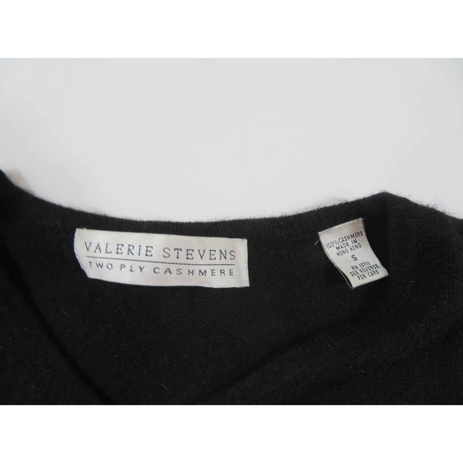 Other Valerie Stevens Cashmere Sweater, Black Womens Sz S Size S / US 4 / IT 40 - 3 Thumbnail