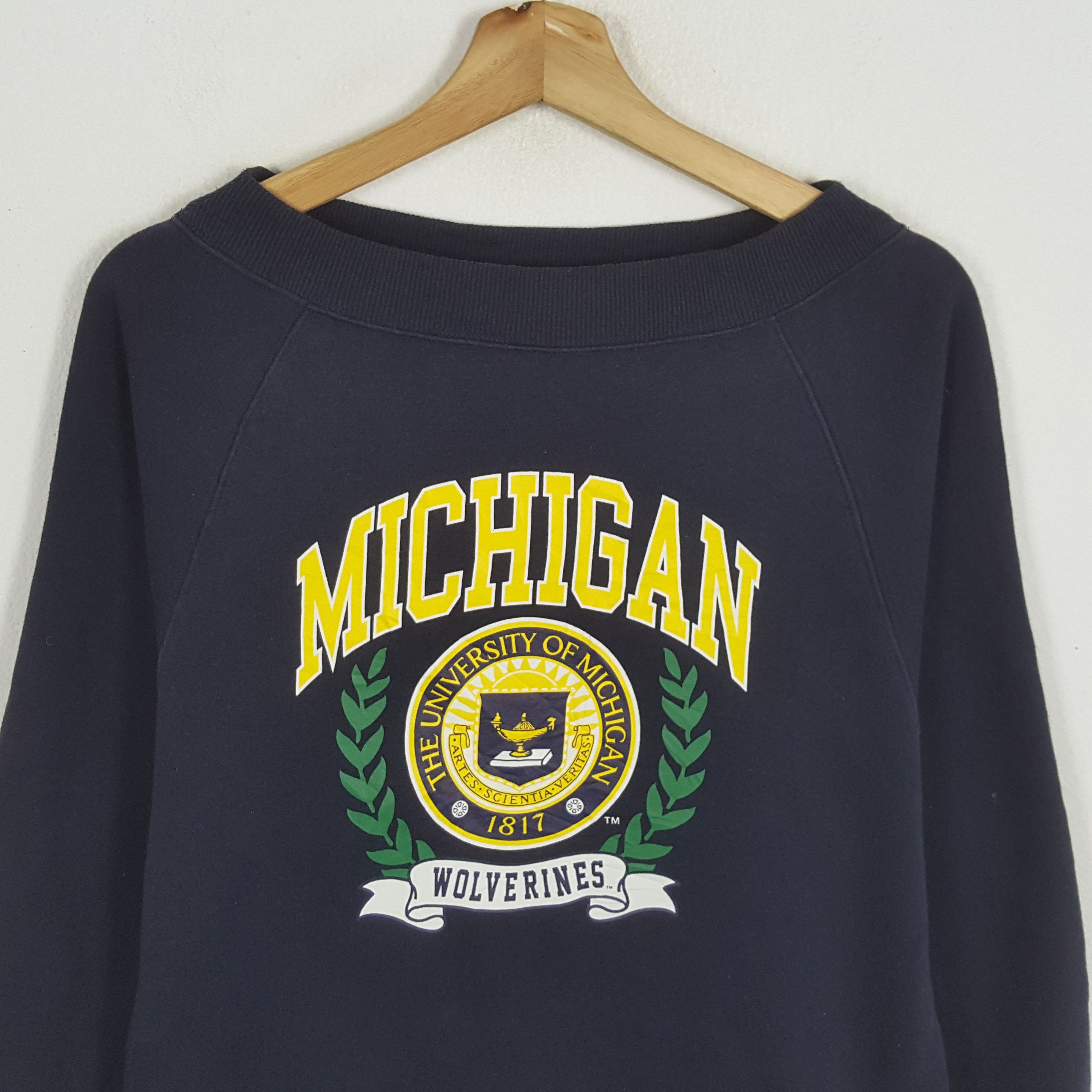 Vintage × Wolverine Vintage UNIVERSITY OF MICHIGAN WOLVERINES Promo Sweatshirts Size XS / US 0-2 / IT 36-38 - 2 Thumbnail