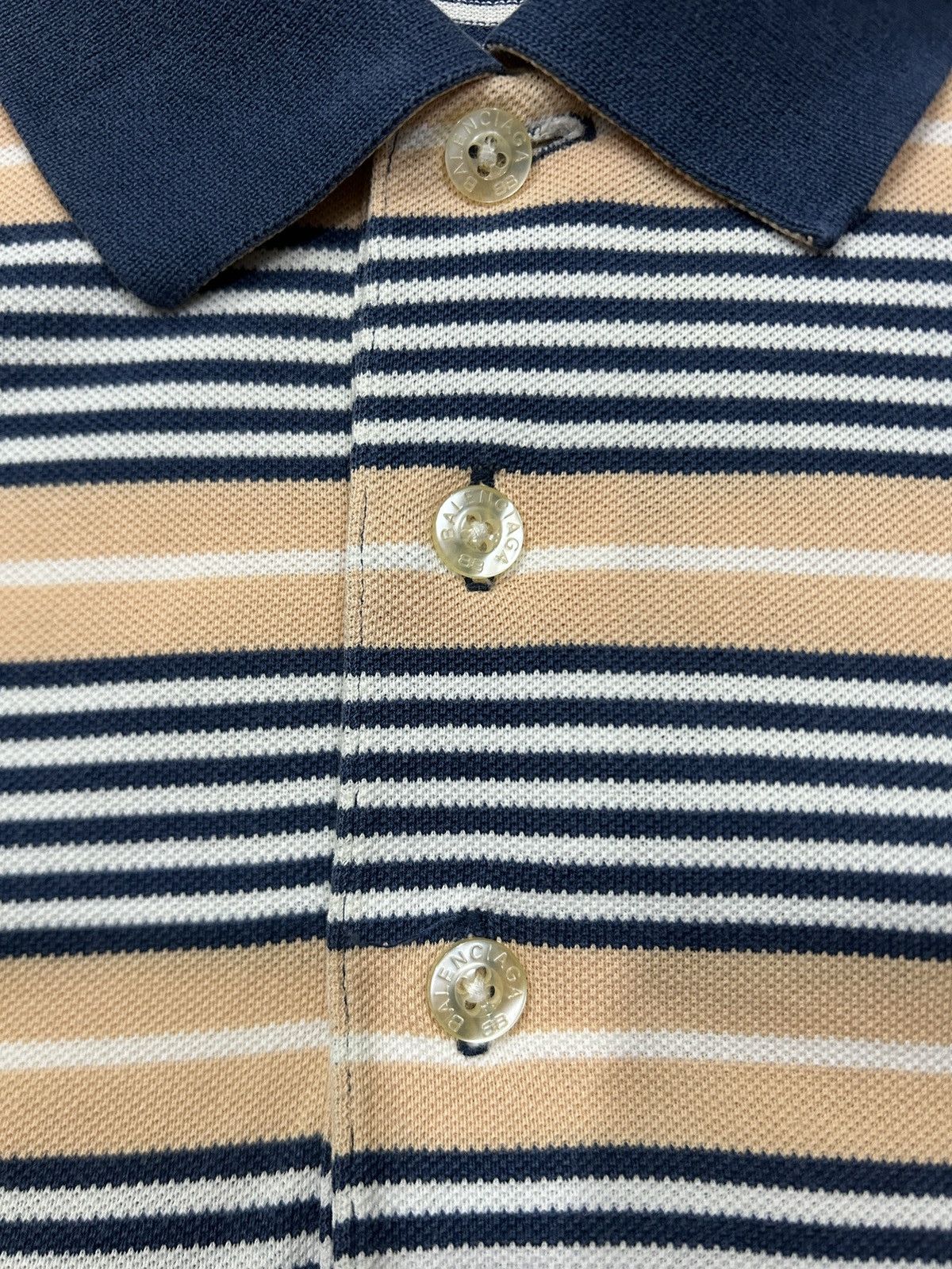Balenciaga Vintage Balenciaga Stripes Polos Size US M / EU 48-50 / 2 - 3 Thumbnail