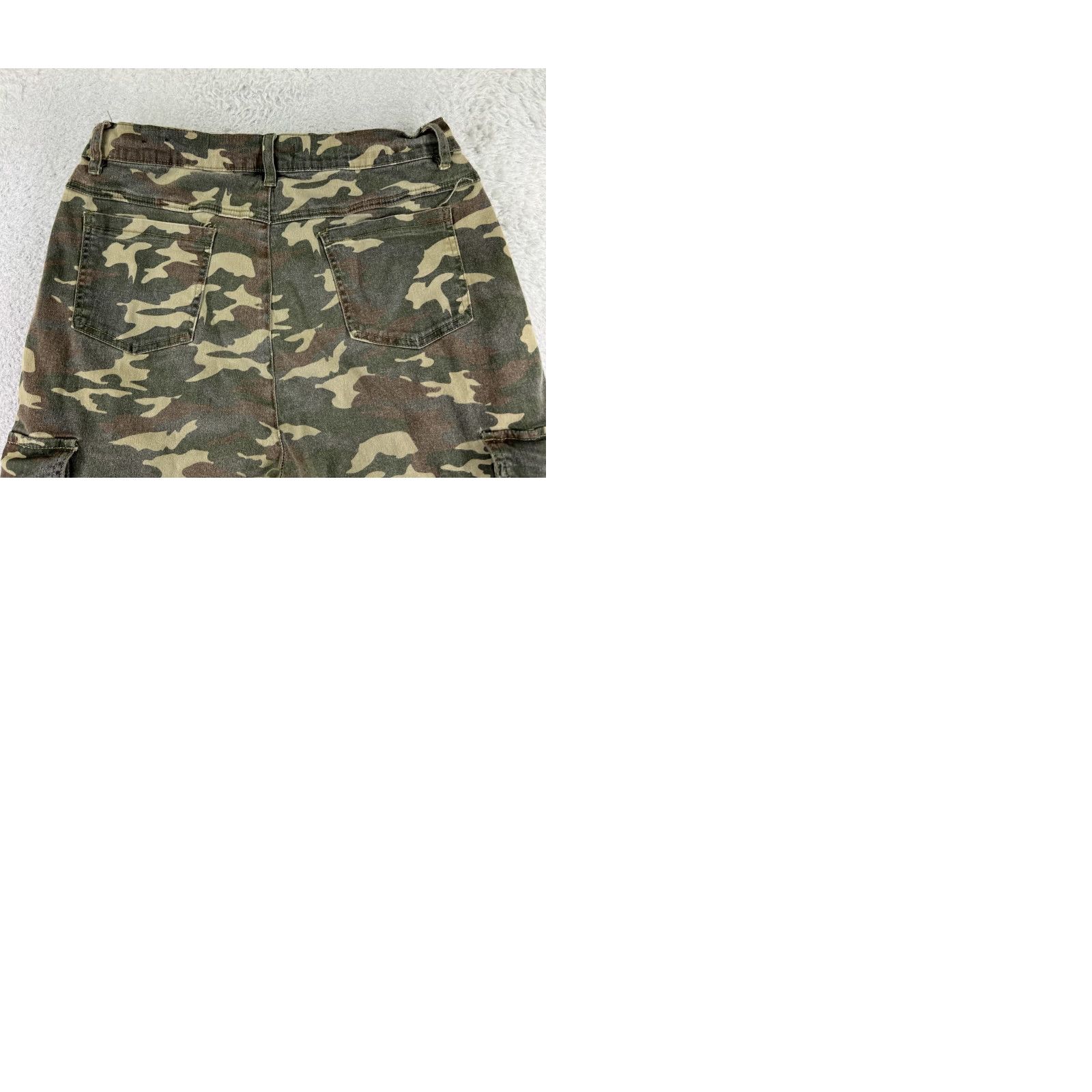 Vintage Beach Bros Jeans Mens 32 Blue Woodland Camo Jogger Cargo Elastic Cotton 32x26 Size US 32 / EU 48 - 10 Thumbnail