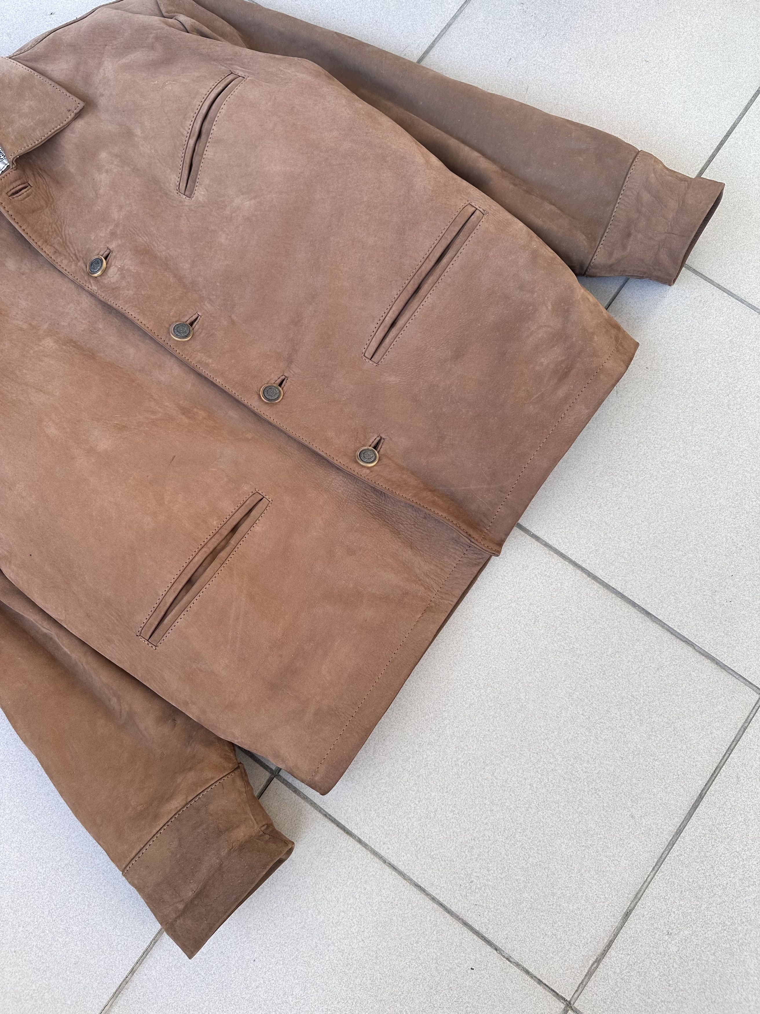 Vintage Vintage Avant Garde men biker boxy leather jacket Size US L / EU 52-54 / 3 - 6 Thumbnail