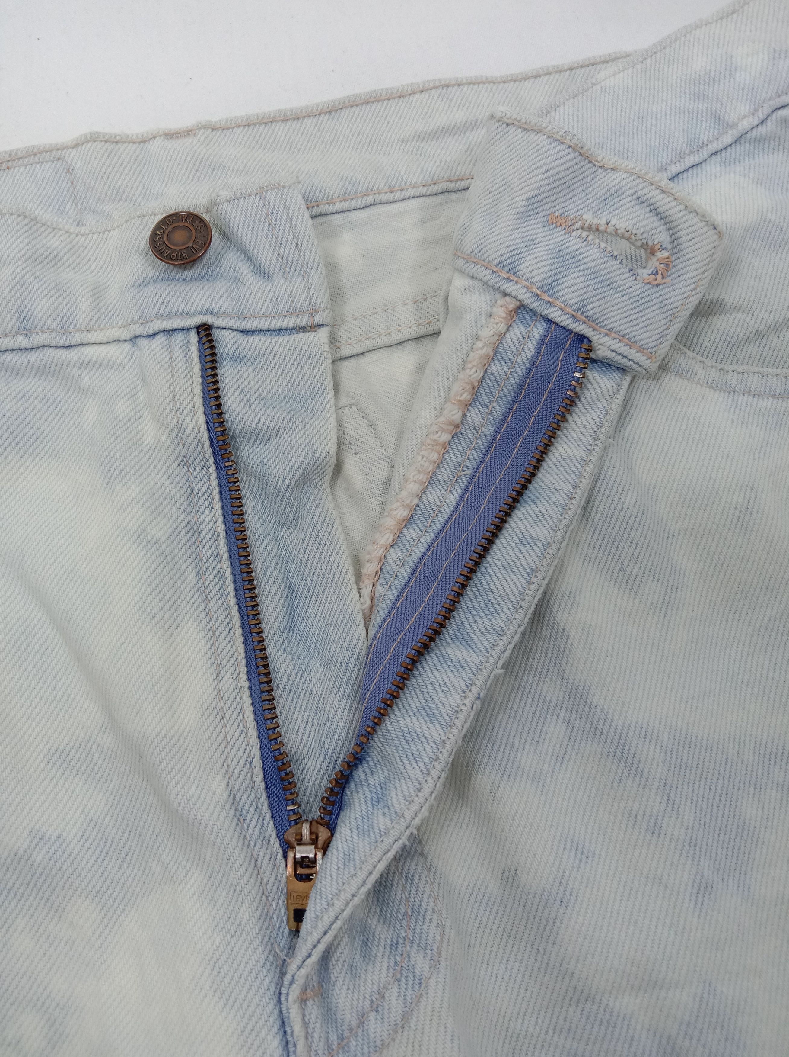Levi's Vintage 90s Levi's 550 Orange Tab Jeans Ripped Denim Size US 30 / EU 46 - 9 Thumbnail