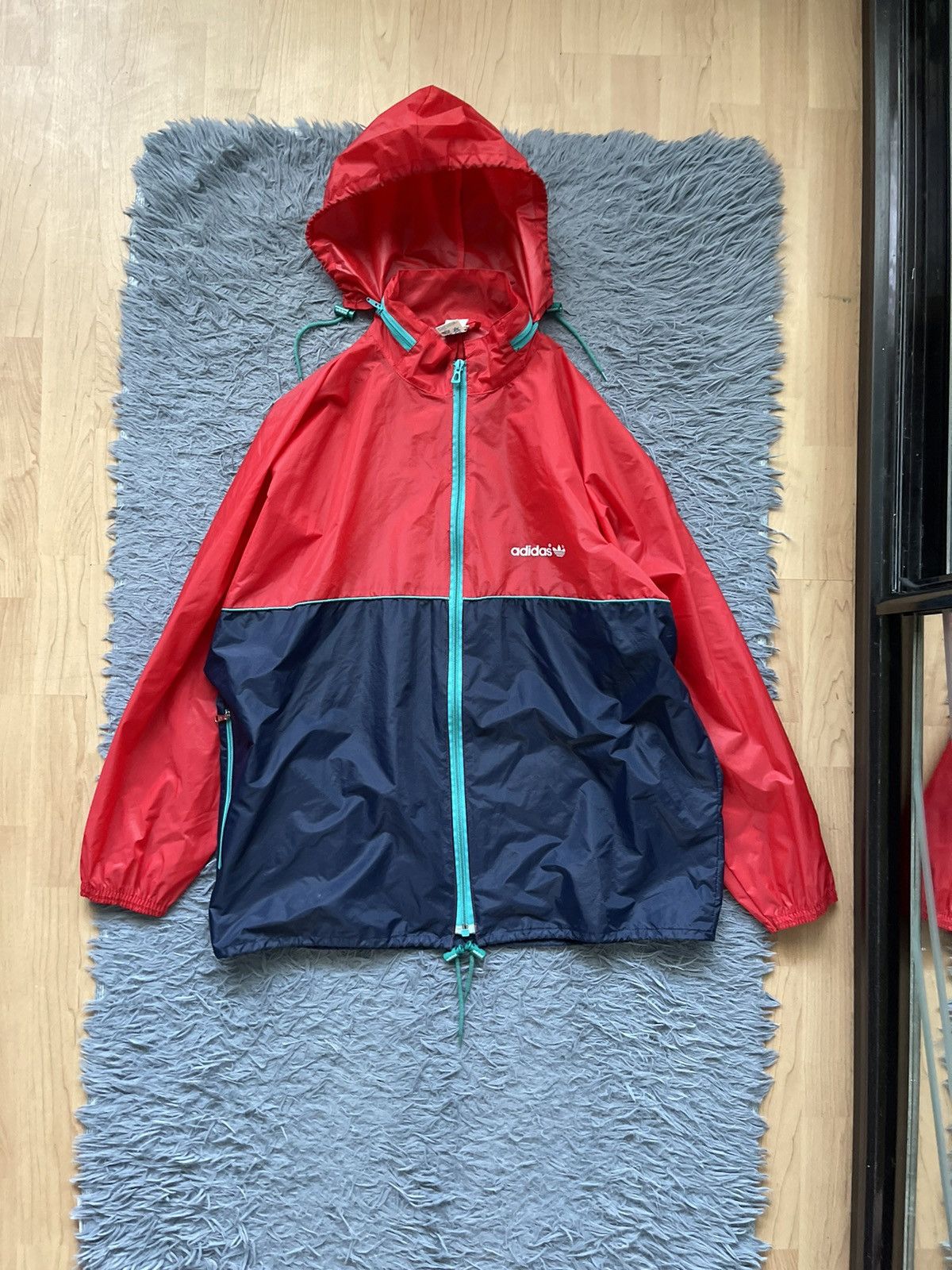 Adidas ventex 80s vintage packable light jacket