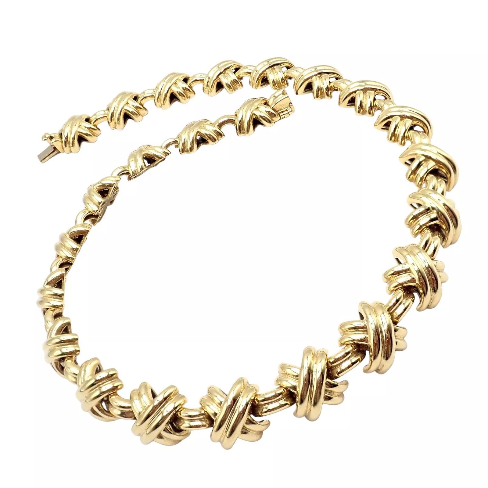 Tiffany & Co. Tiffany & Co. 18k Gold Large X Classic Signature Necklace Size ONE SIZE - 4 Thumbnail