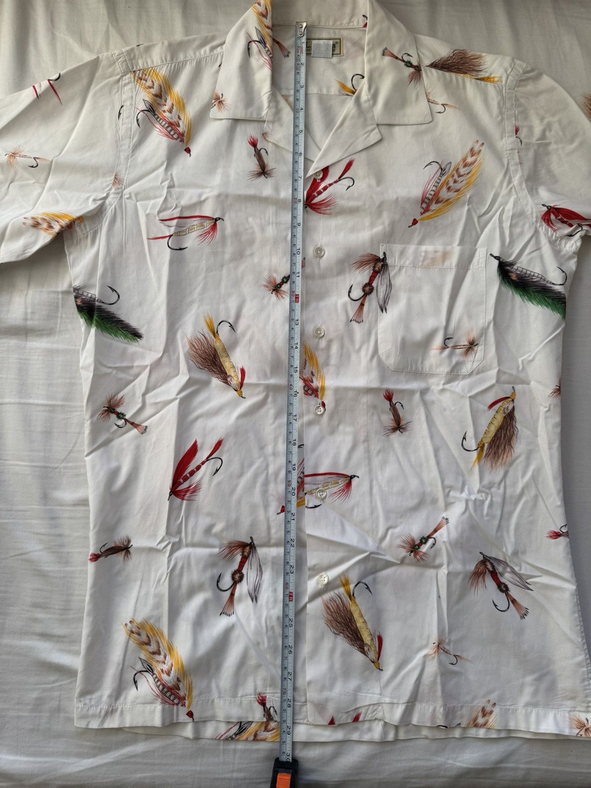 L.L. Bean Vtg LL Bean Fly Fishing Shirt Camp Collar Button Up White Sm Size US S / EU 44-46 / 1 - 7 Thumbnail