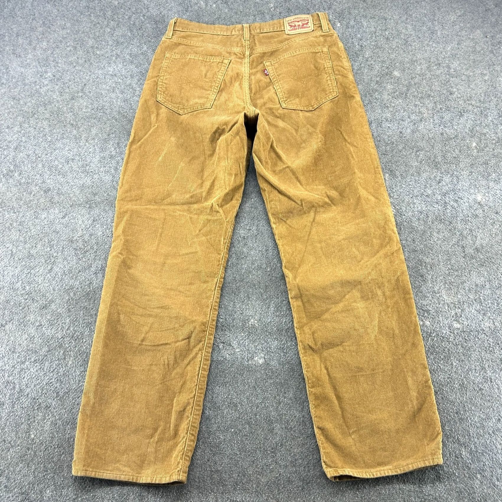 Levi's VINTAGE Levi's Pants Corduroy 30x31 Tan Brown Relaxed Straight Wide Leg Women's Cotton Polyester 94 Baggy Chino Inseam 31 Pockets Size 30" / US 8 / IT 44 - 6 Thumbnail