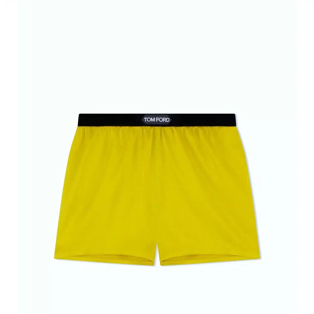 Tom Ford o1loc1c1124 SH0021 Satin Short in Yellow Size 24" / US 00 / IT 34 - 1 Thumbnail