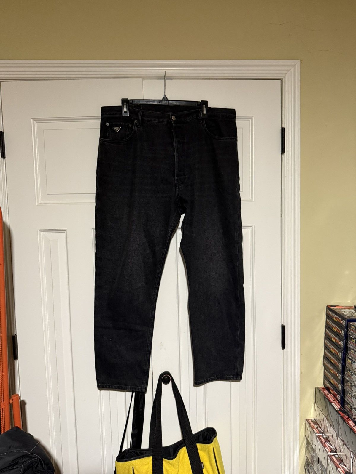 Prada Prada Black Five Pocket Denim Size US 34 / EU 50 - 1 Thumbnail