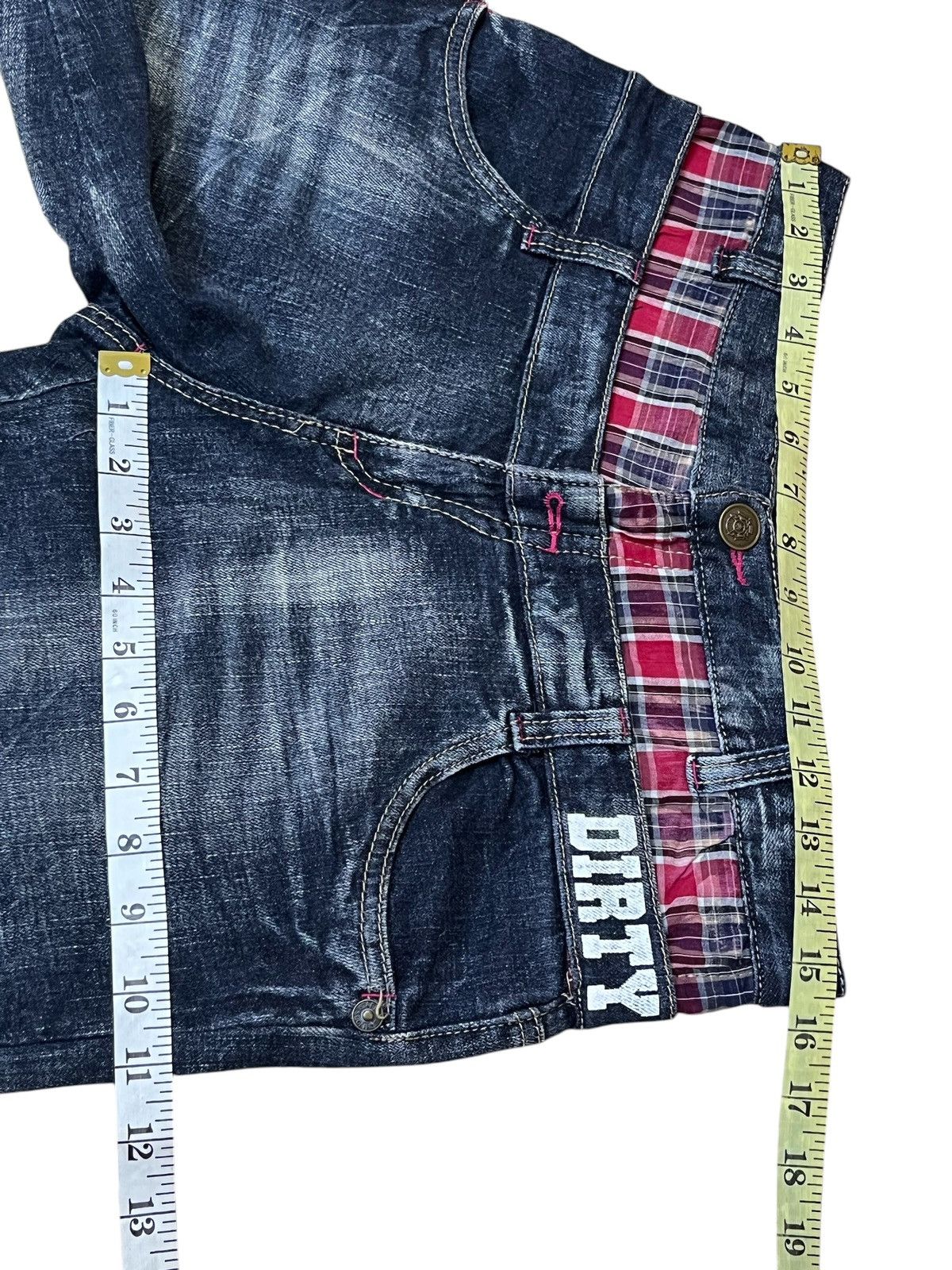 Japanese Brand SICK🔥JAPANESE BRAND DIRTY WOLF DOUBLE WAIST JEANS/DENIM Size US 31 - 14 Thumbnail