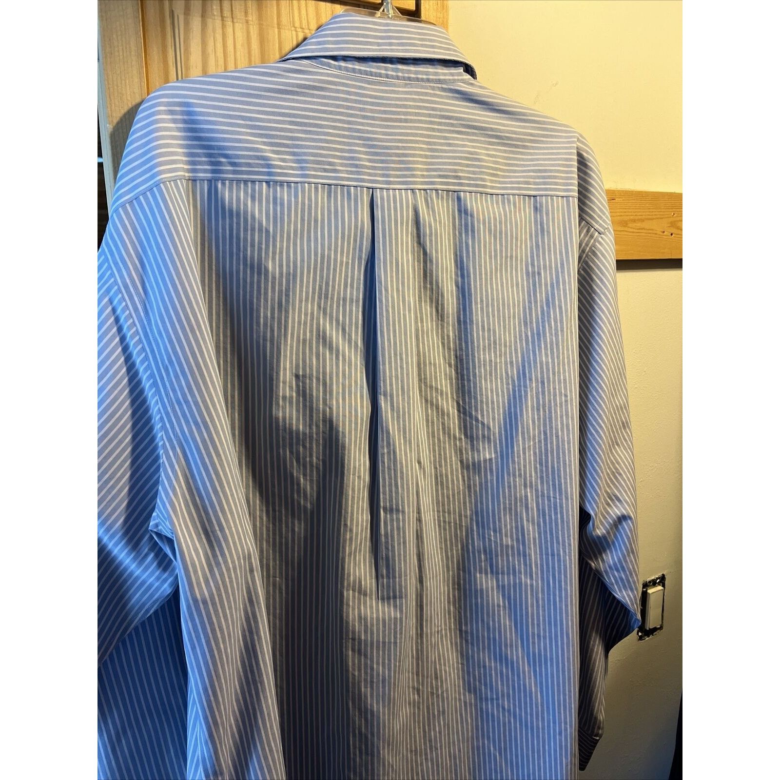 Brooks Brothers Brooks Brothers 346 Mens XL Blue Striped Button Cotton Shirt Size US XL / EU 56 / 4 - 9 Thumbnail