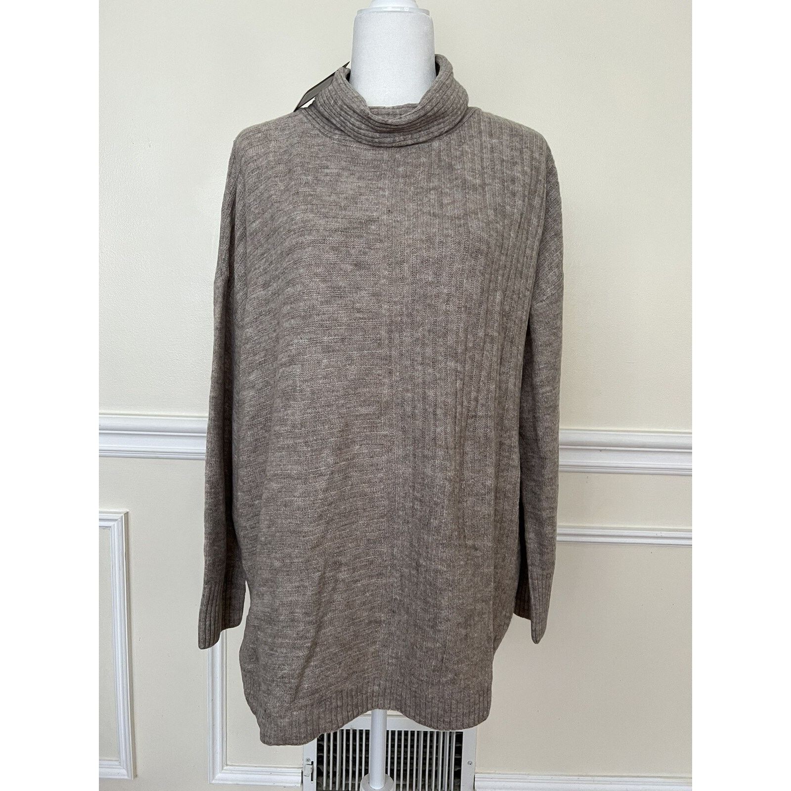 & Other Stories COMO VINTAGE Nordstrom Neck beige gray Sweater M NWT A003539 Size M / US 6-8 / IT 42-44 - 2 Thumbnail