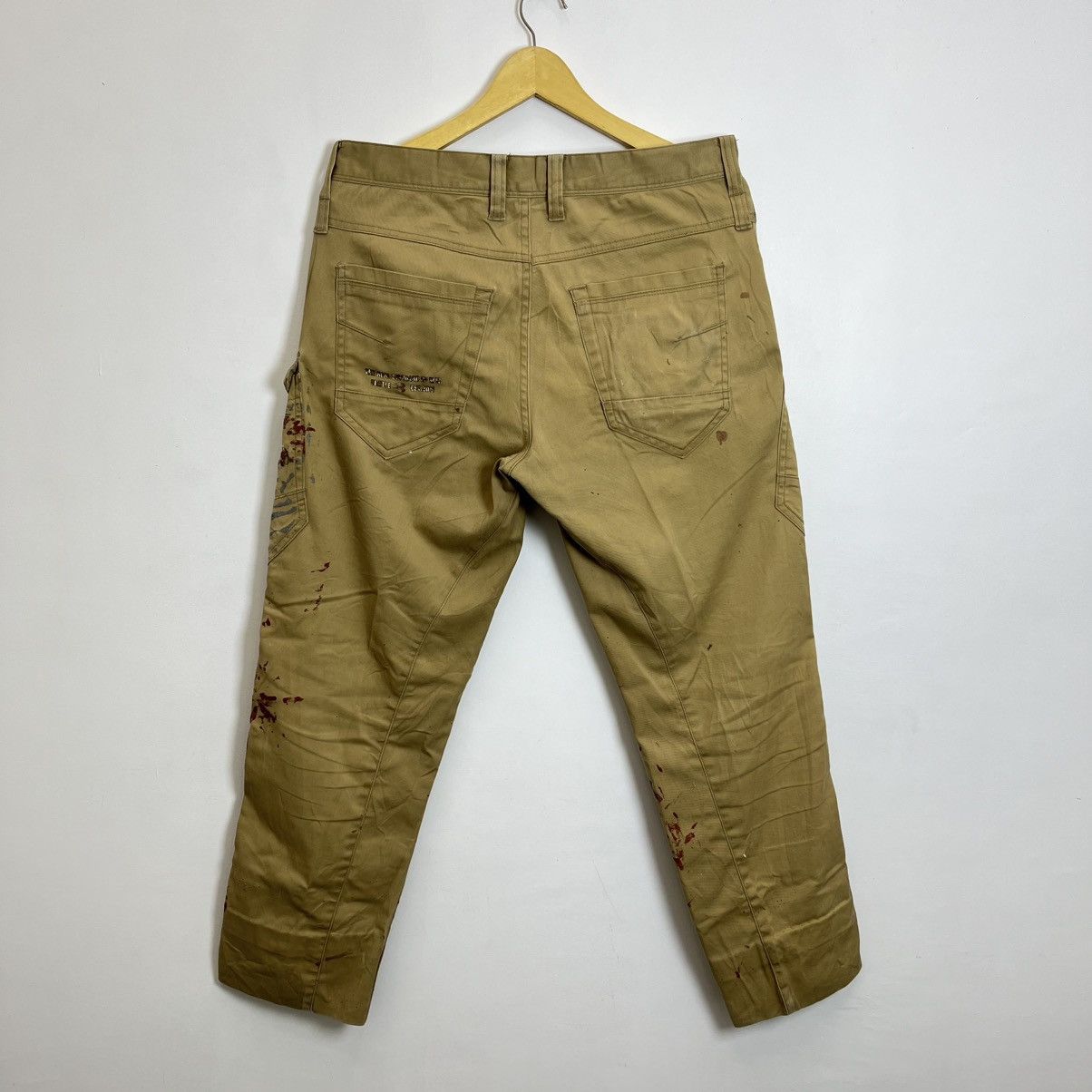 Japanese Brand Trashed Burtle Work Pants Distressed Japan Grunge Size US 31 - 11 Thumbnail