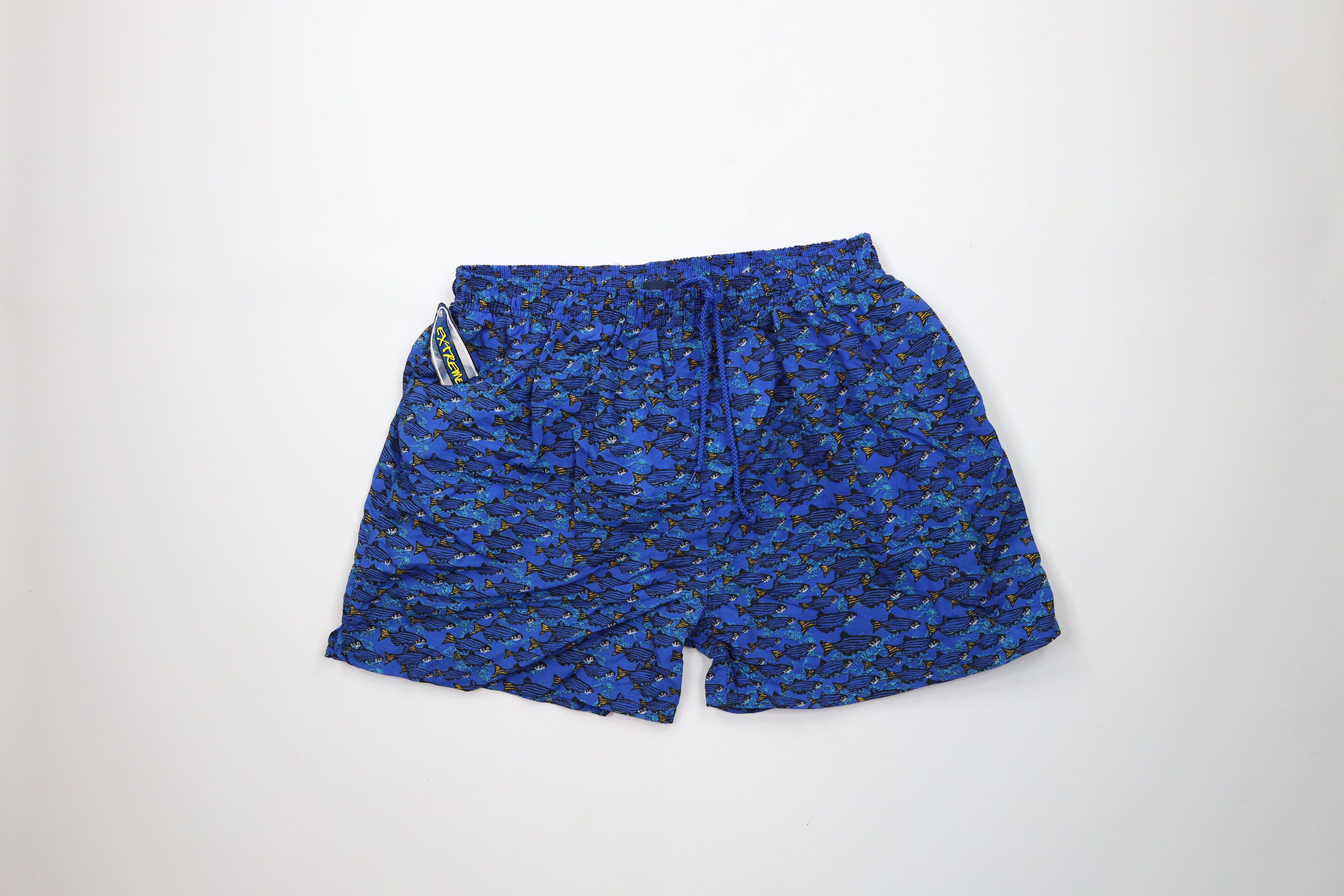 Vintage Deadstock Vintage 90s Streetwear Print Lined Shorts Trunks Size US 36 / EU 52 - 1 Thumbnail