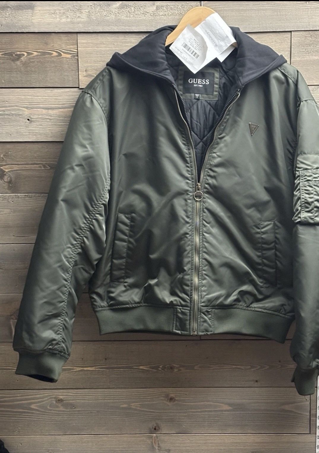 Guess Guess Bomber Jacket W/Removable Hood. Size US M / EU 48-50 / 2 - 4 Thumbnail
