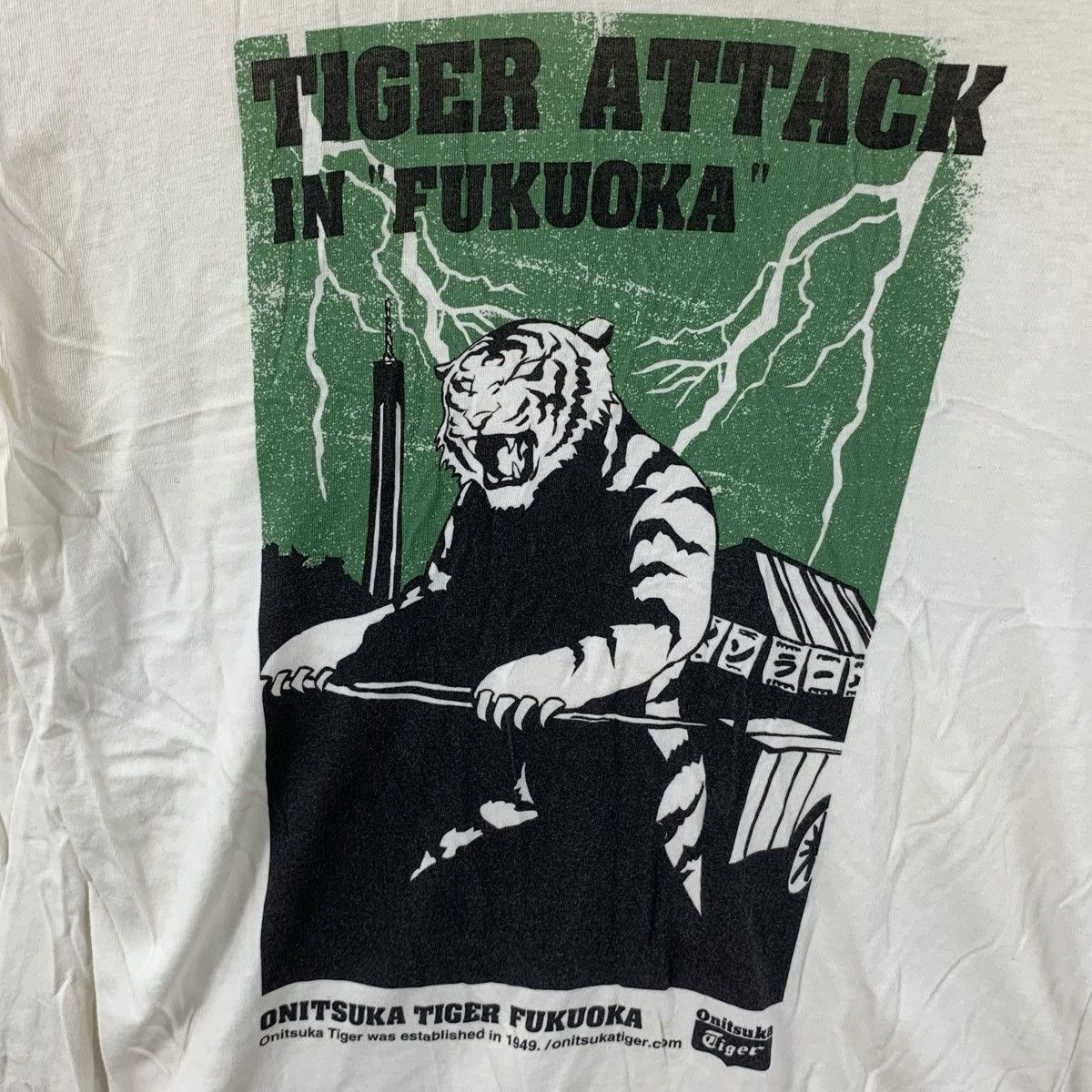 Onitsuka Tiger Vintage Onitsuka Tiger Attack in Fukuoka Graphic Size S / US 4 / IT 40 - 7 Thumbnail