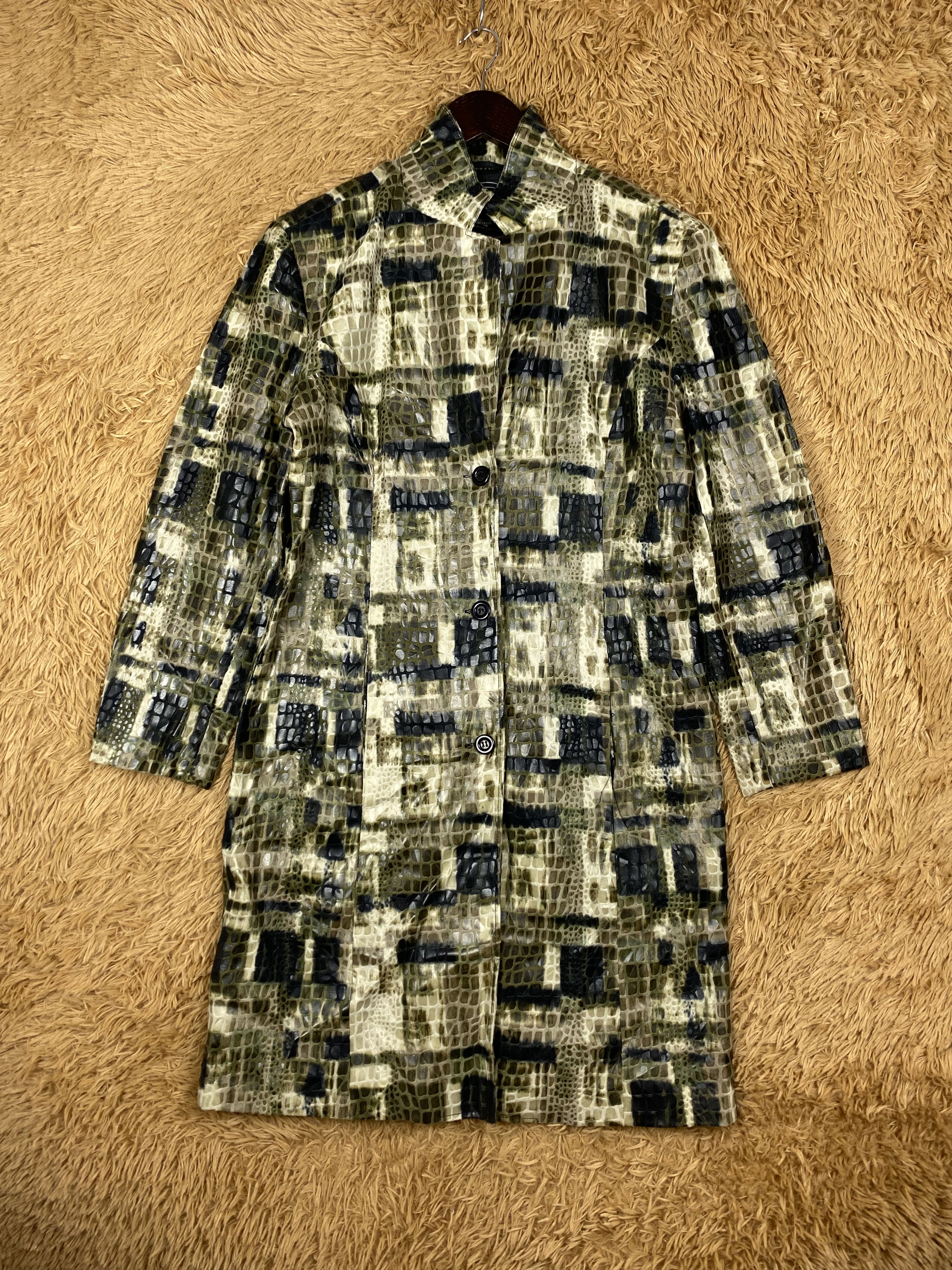Vintage Vintage Selene Snake Pattern Long Jacket DJ0525 Size US M / EU 48-50 / 2 - 1 Thumbnail