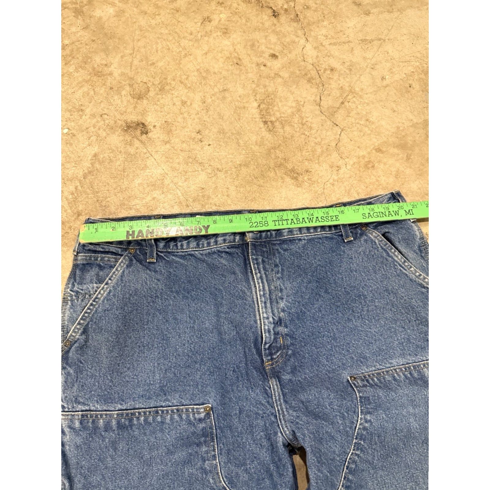 Carhartt Carhartt Jeans Men’s 42 42x32 Loose Original Fit Blue Wide-Leg B73-DST Size US 42 / EU 58 - 6 Thumbnail