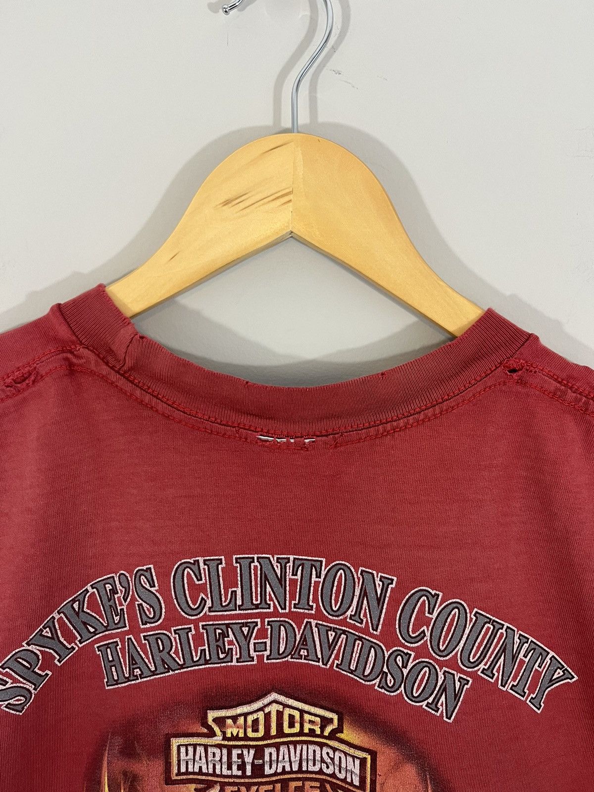 Harley Davidson Sun Faded Harley Davidson Thrashed Perfect Cut Off Size US L / EU 52-54 / 3 - 7 Thumbnail