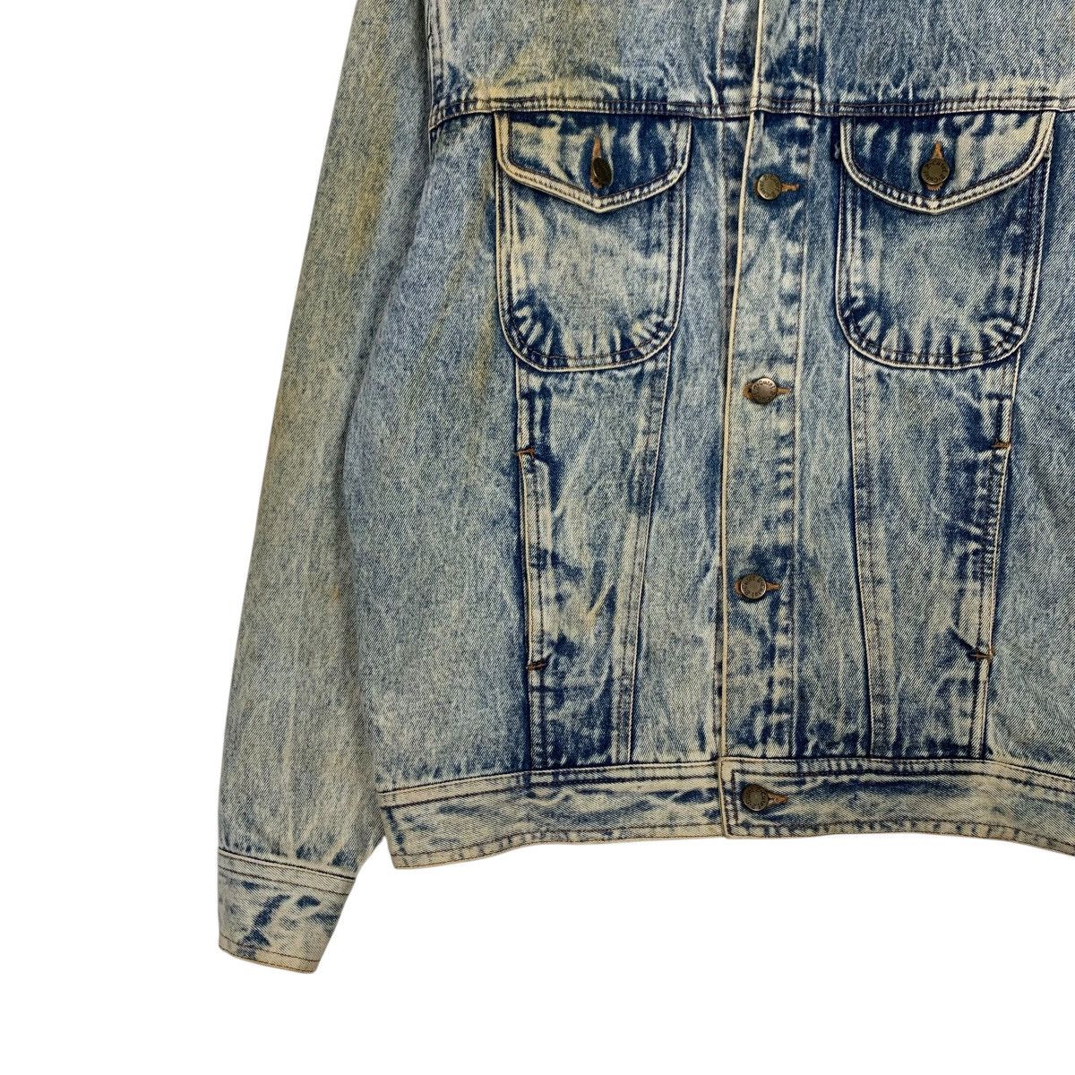 Vintage 90's MECHLIN Stone Wash Trucker Denim Jacket #2498-C112 Size US M / EU 48-50 / 2 - 3 Thumbnail