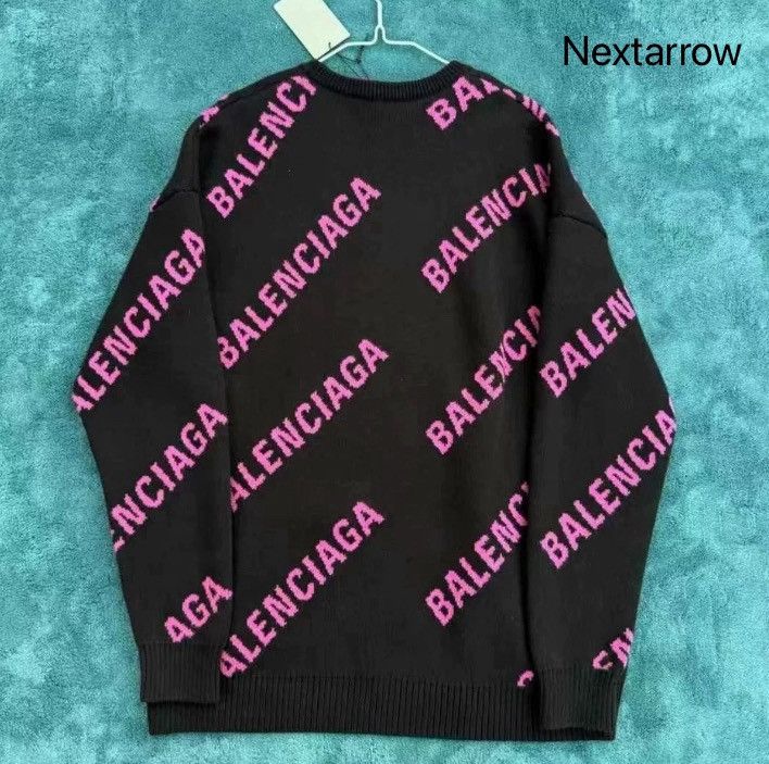 Balenciaga Balenciaga Black Pink Bullet Curtain Sweater2412-Nextarrow Size US S / EU 44-46 / 1 - 2 Thumbnail