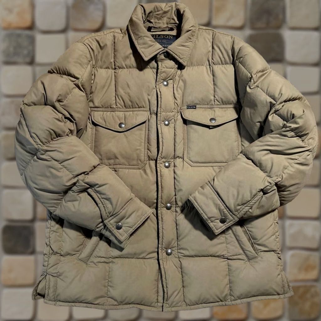 Filson FILSON LIGHTWEIGHT DOWN JAC-SHIRT Down Jacket S Nylon Beige 2020257 Mens Womens Adults 00 Size US S / EU 44-46 / 1 - 1 Thumbnail