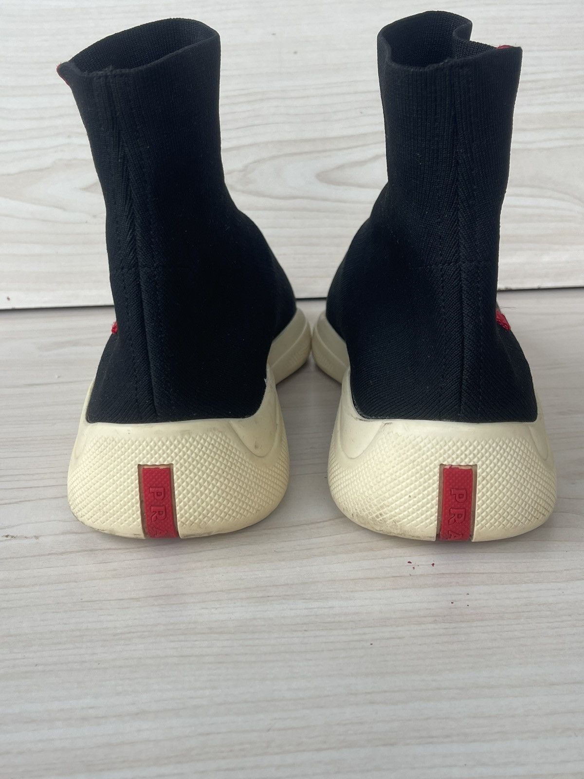 Prada Prada Linea Rossa Sock Sneakers. Size US 10 / EU 43 - 7 Thumbnail