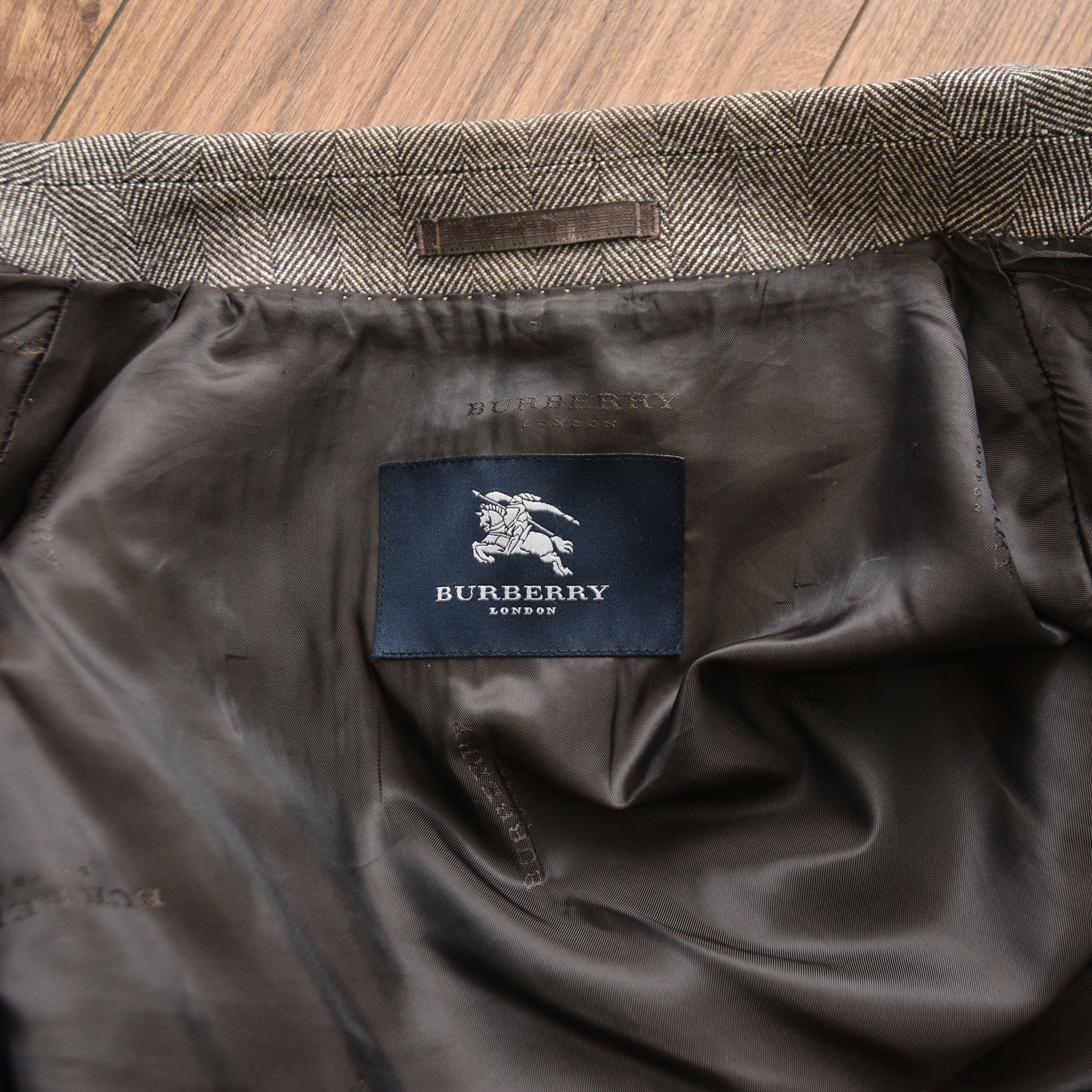 Burberry Burberry Herringbone Overcoat Grey Double Breasted Old Money Size US XXL / EU 58 / 5 - 16 Thumbnail