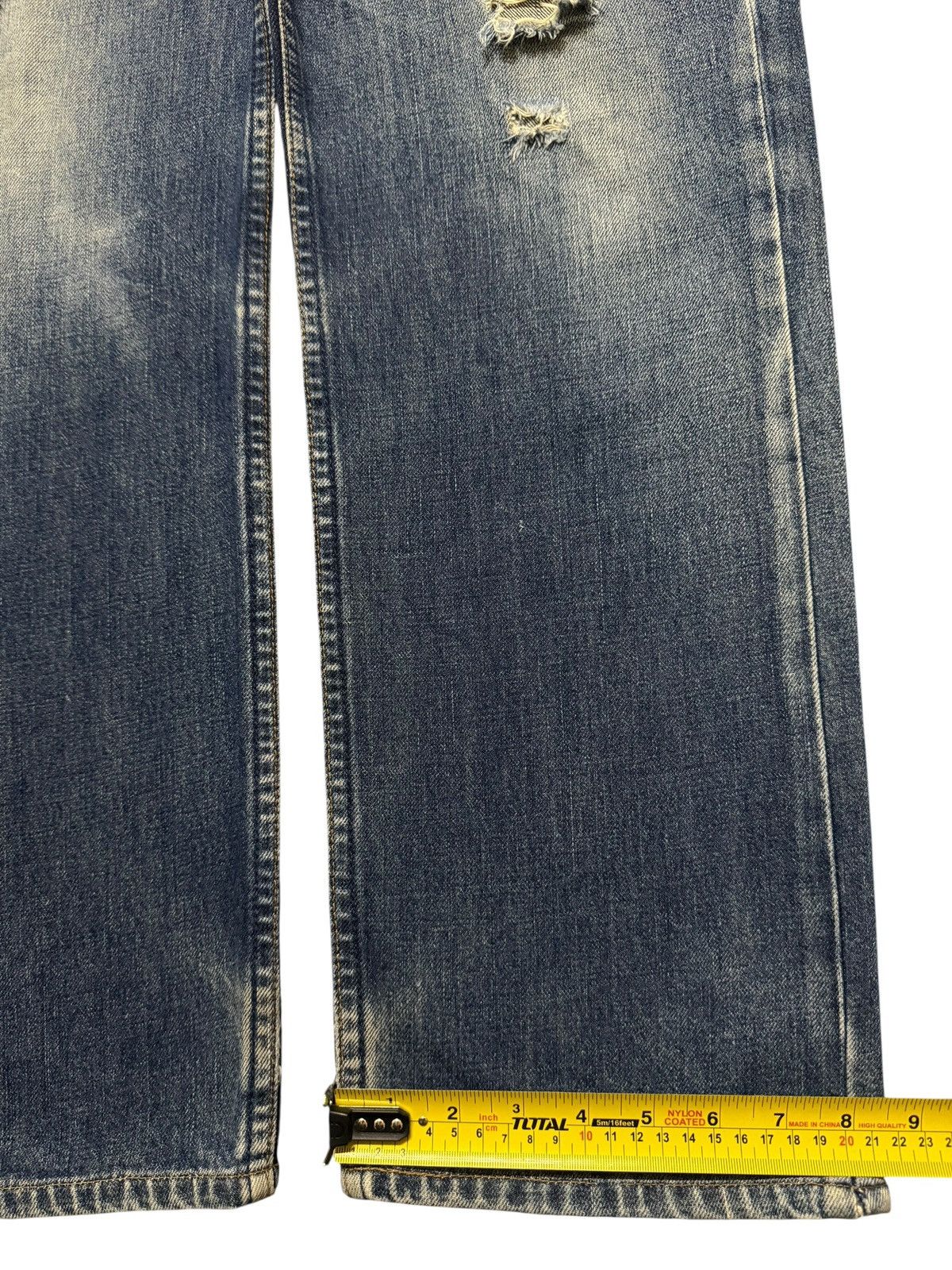 Levi's Vintage 90s Levis 503 Faded Wash Distress Relaxed Wide Leg Size US 30 / EU 46 - 12 Thumbnail