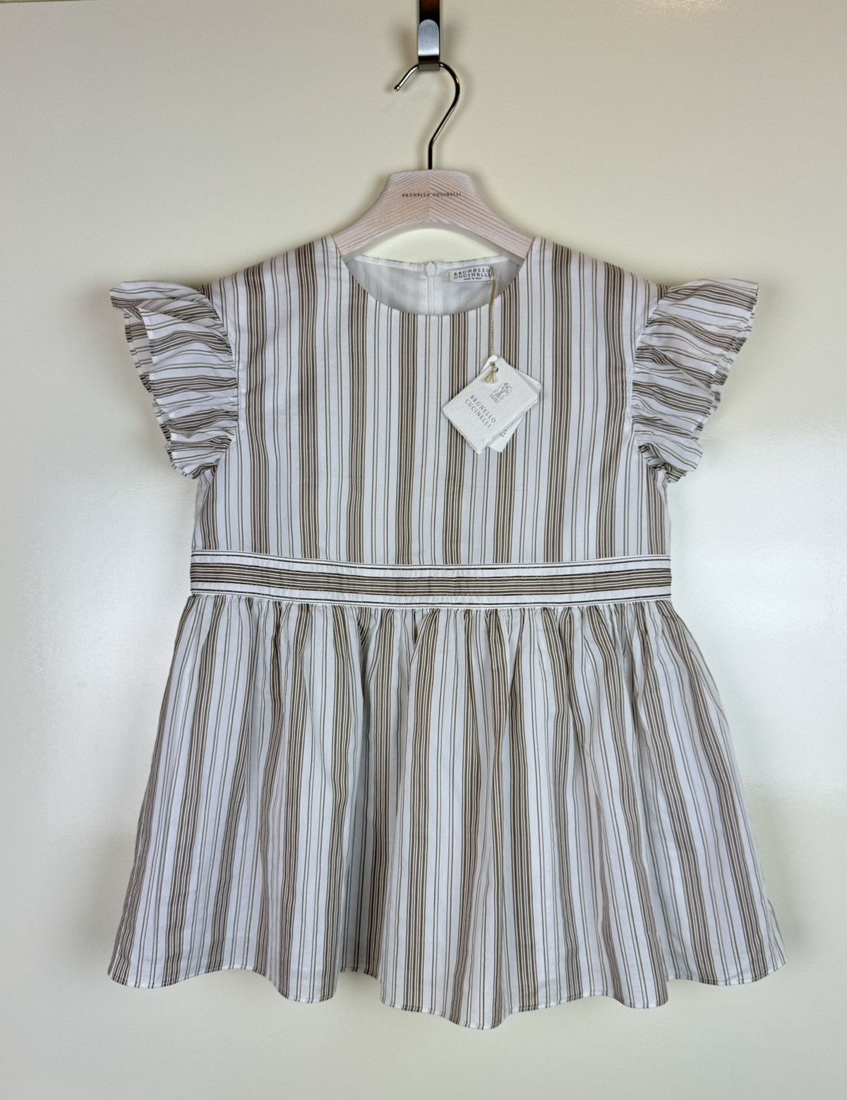 Brunello Cucinelli Brunello Cucinelli monili cotton silk striped blouse top XS Size XS / US 0-2 / IT 36-38 - 2 Thumbnail