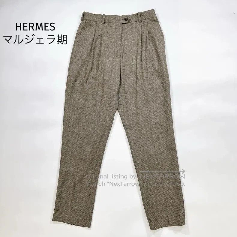 Hermes Hermes Woolen long pants Size 25" / US 0 / IT 36 - 1 Thumbnail