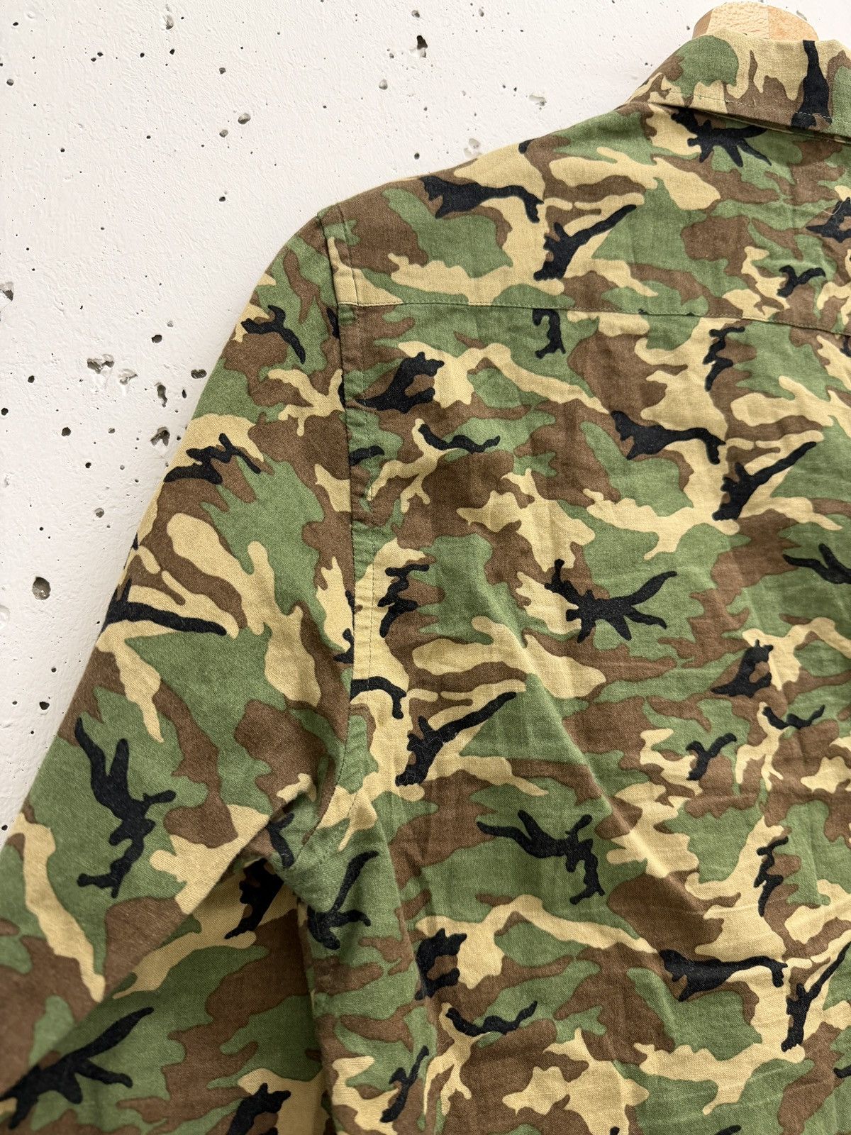 Saint Laurent Paris SS15 Saint Laurent Paris Camouflage Hedi Slimane Shirt Size US M / EU 48-50 / 2 - 8 Thumbnail