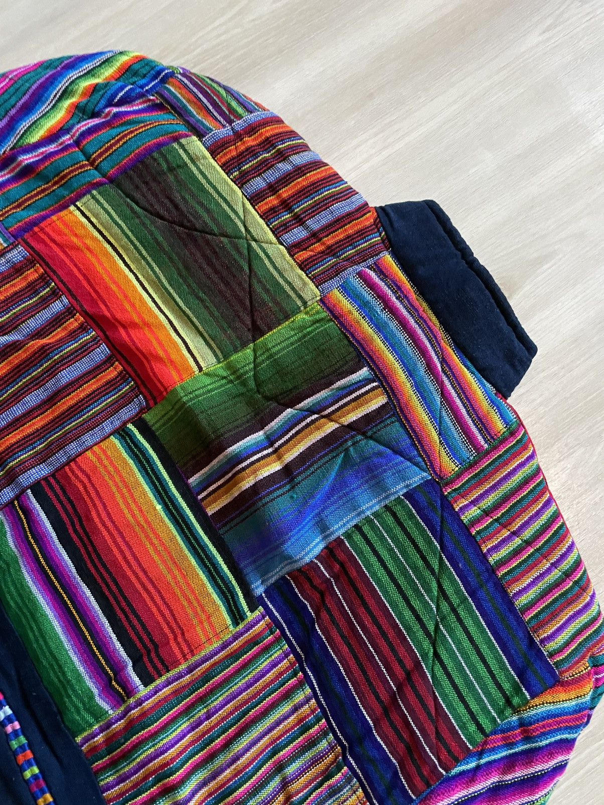 Vintage Vintage Serape Patchwork Quilted Bomber Jacket Ethnic sz L Size US L / EU 52-54 / 3 - 5 Thumbnail