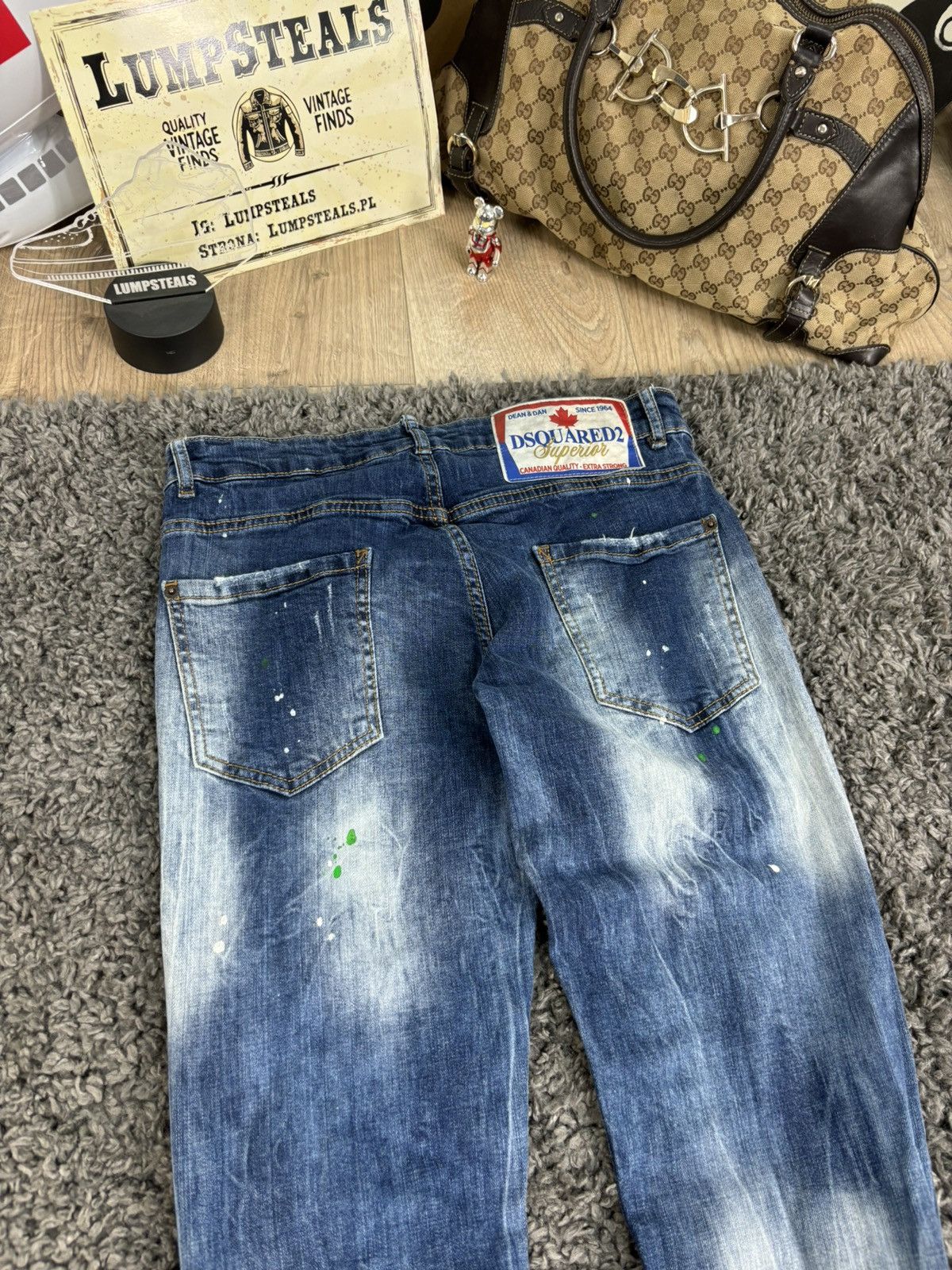 Dsquared2 Luxury Distressed Faded Denim Jeans Dsquared Hype Slim Size US 32 / EU 48 - 10 Thumbnail