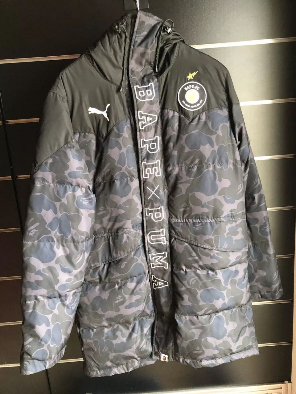 Bape × Puma Bape x Puma ABC Camo Long Down Puffer Jacket Size US M / EU 48-50 / 2 - 2 Thumbnail