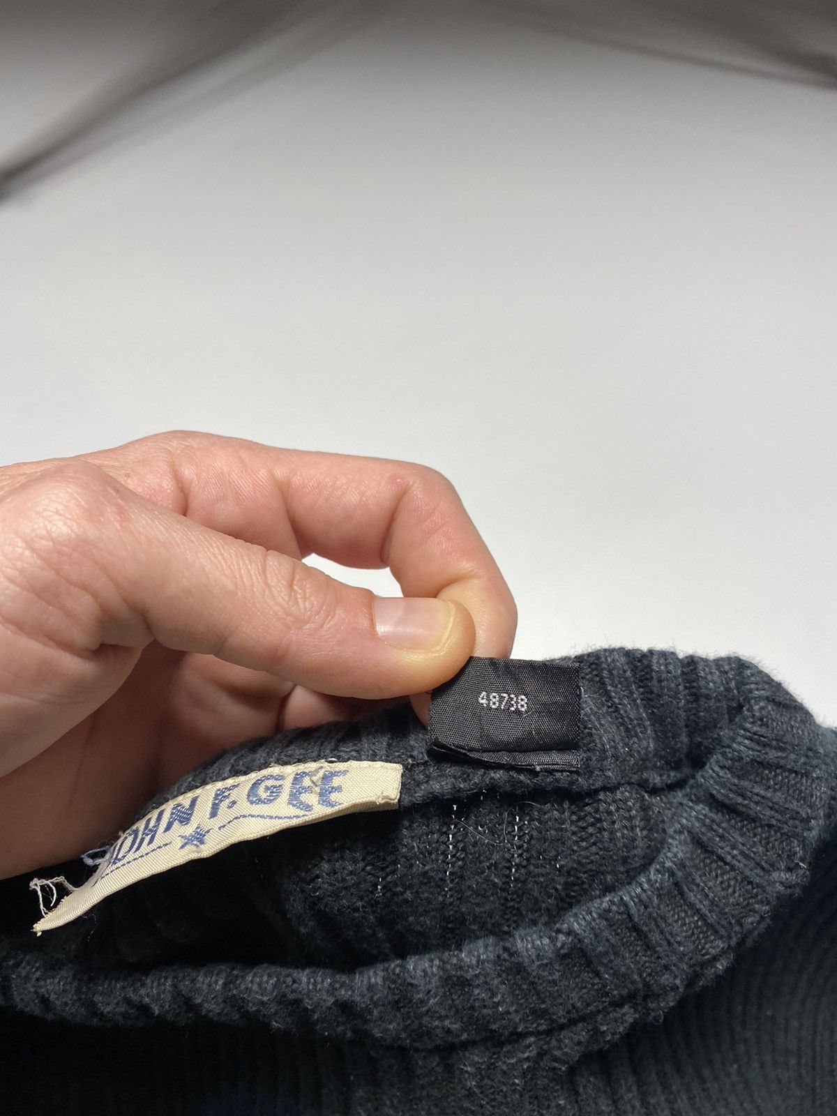 Japanese Brand × Seditionaries VINTAGE JOHN F.GEE Y2K AVANGARDE KNIT PRINTED PUNK SWEATER Size US M / EU 48-50 / 2 - 9 Thumbnail