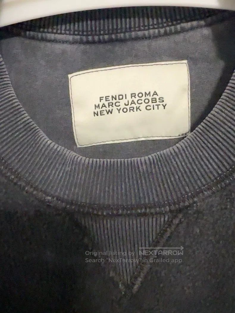 Fendi Fendi Co-branded Marc Jacobs Distressed Sweatshirt Size US S / EU 44-46 / 1 - 8 Thumbnail