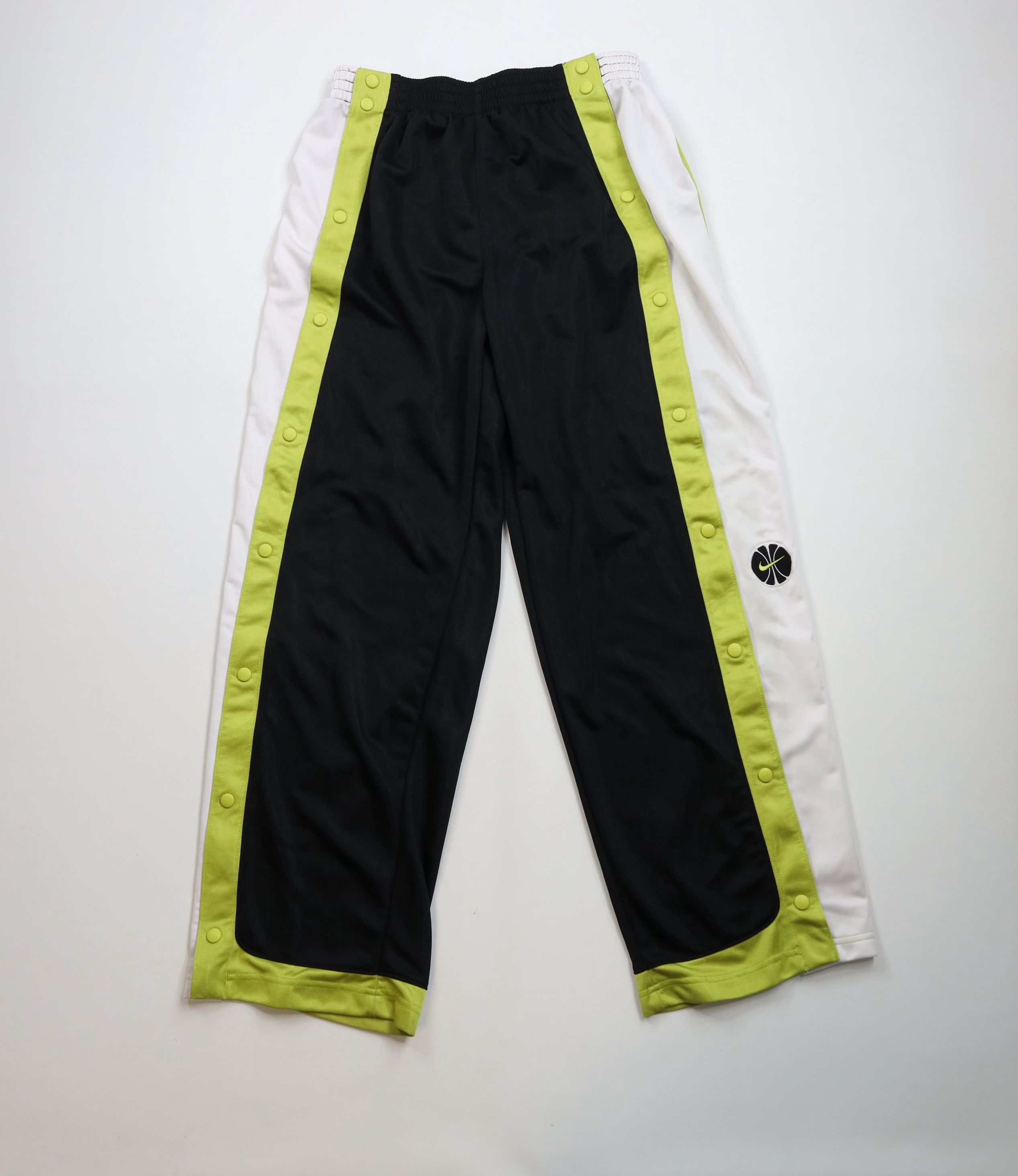 Nike × Vintage Vintage 90s Nike Basketball Swoosh Wide Leg Tearaway Pants Size US 38 / EU 54 - 1 Thumbnail