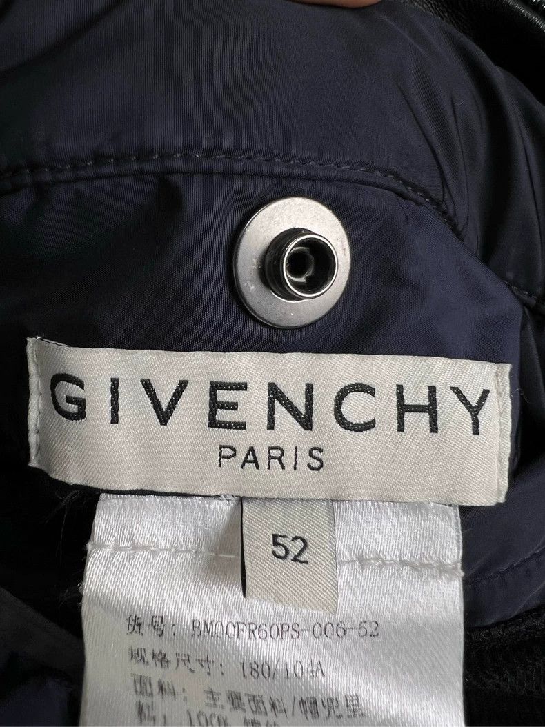 Givenchy Givenchy Size52 Back Logo Mixed Leather Jacket Size US M / EU 48-50 / 2 - 5 Thumbnail