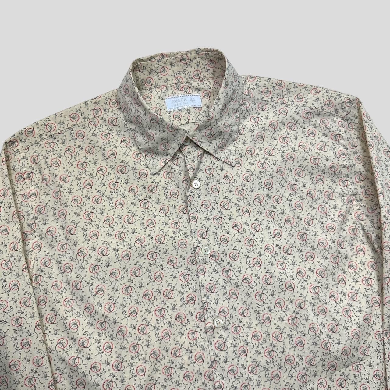 Prada Prada Milano 00’s Dragons Animal Print Shirt - L Size US L / EU 52-54 / 3 - 2 Thumbnail