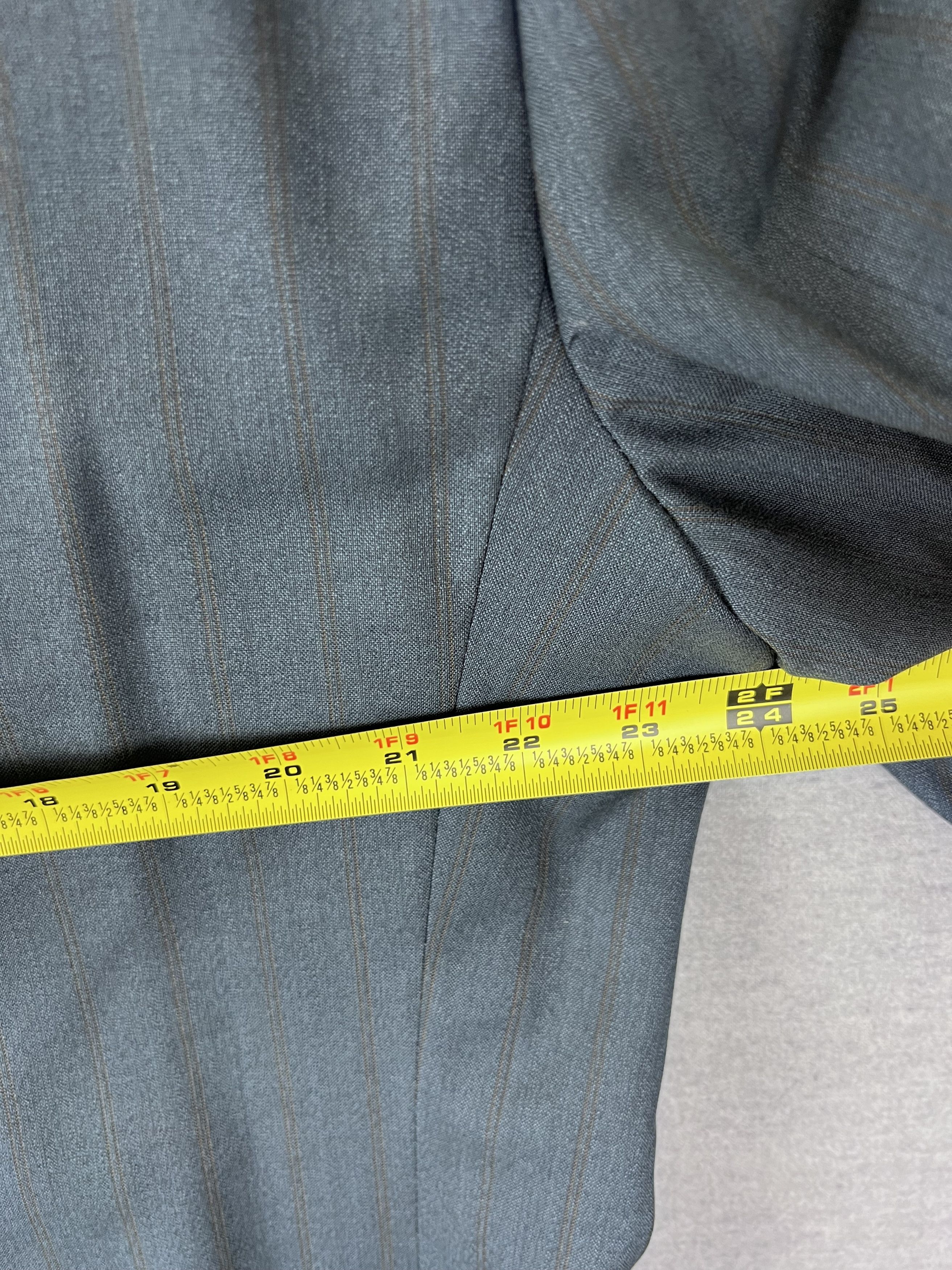 Christian Dior Monsieur Christian Dior Monsieur Vintage Blue Pinstripe 43R Size 44R - 4 Thumbnail