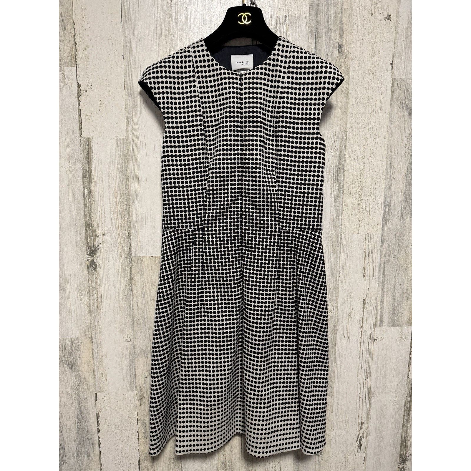 Akris Akris Punto Patterned Sleeveless Midaxi Dress Size M / US 6-8 / IT 42-44 - 15 Thumbnail