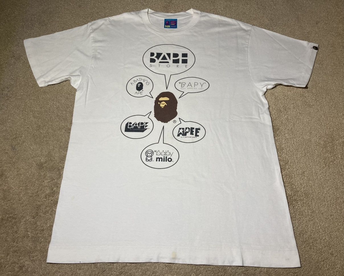 Bape 2007 Bape Store Multi Logo Circle College Baby Milo Large OG Size US L / EU 52-54 / 3 - 2 Thumbnail