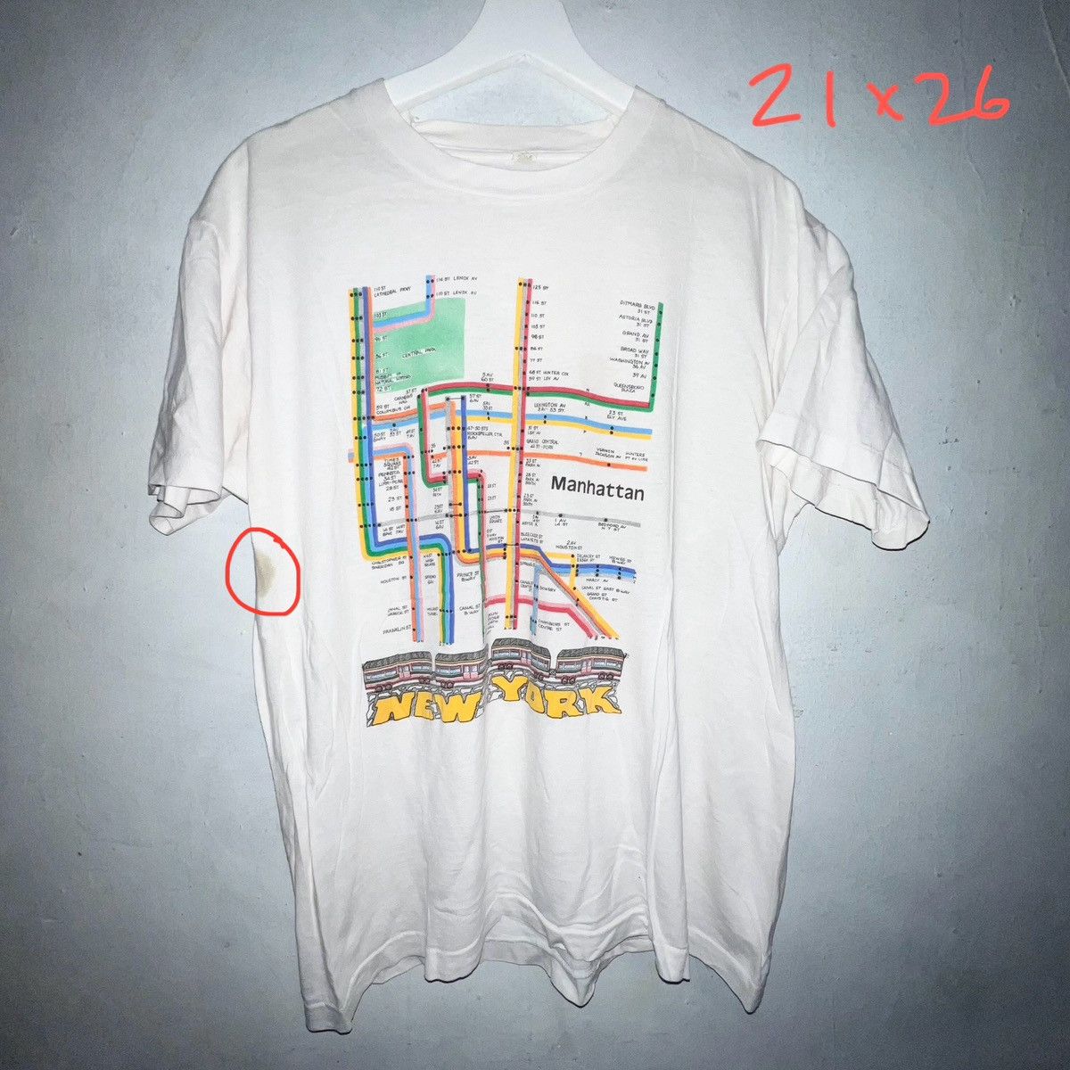 Vintage 80s Vintage Metro New York Graffiti Manhattan Train Size US XL / EU 56 / 4 - 1 Thumbnail